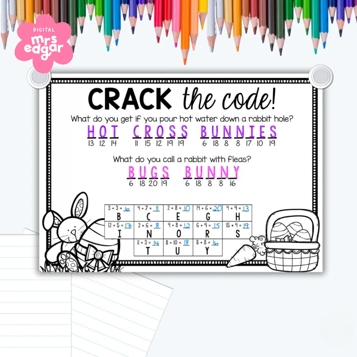 Easter Crack the Code – Mrs Edgar