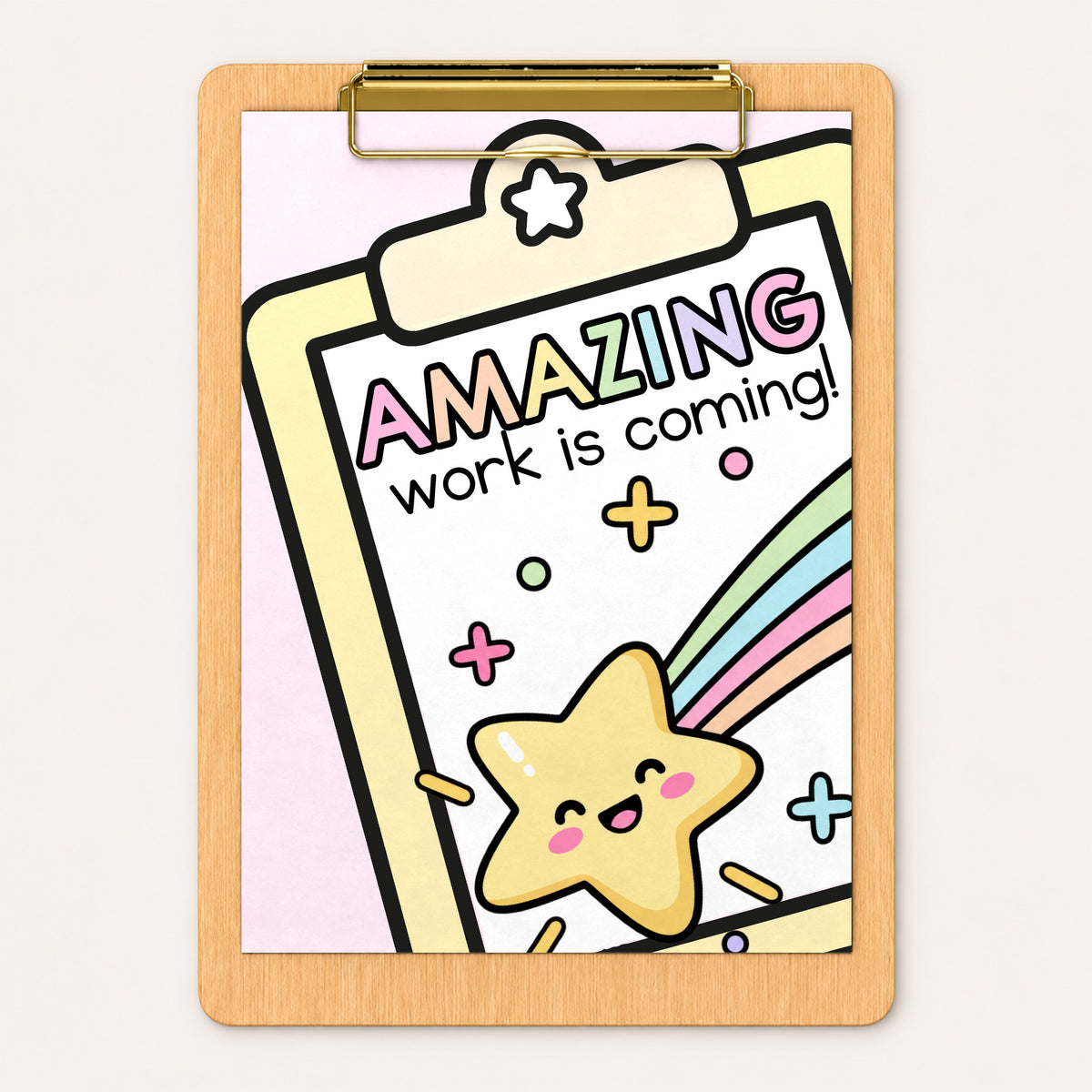 Amazing Work Coming Soon Posters | Gentle Classroom Decor