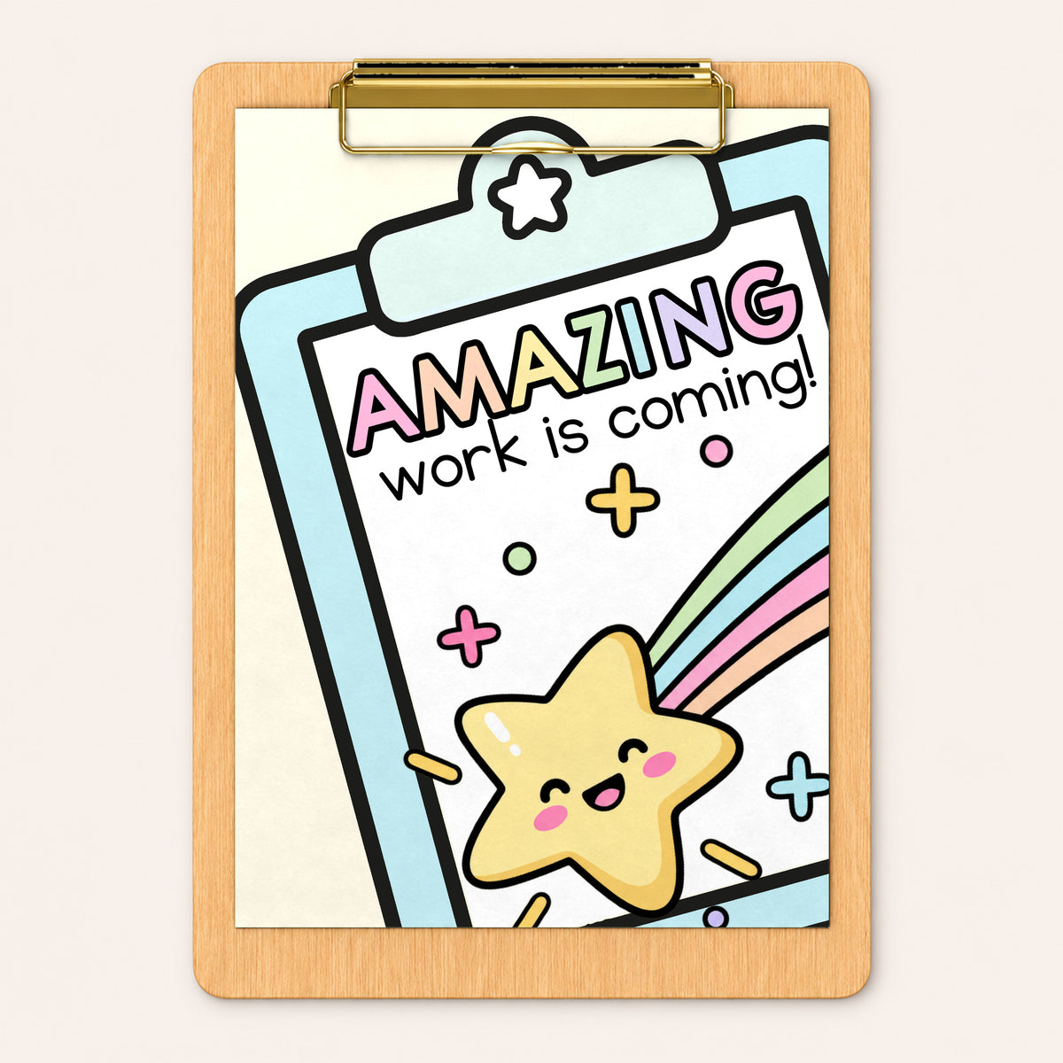 Amazing Work Coming Soon Posters | Gentle Classroom Decor