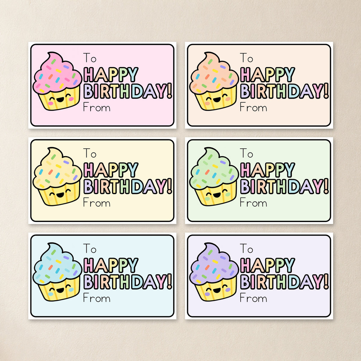 Birthday Display: Candles, Cupcakes & Cards | Gentle Classroom Decor