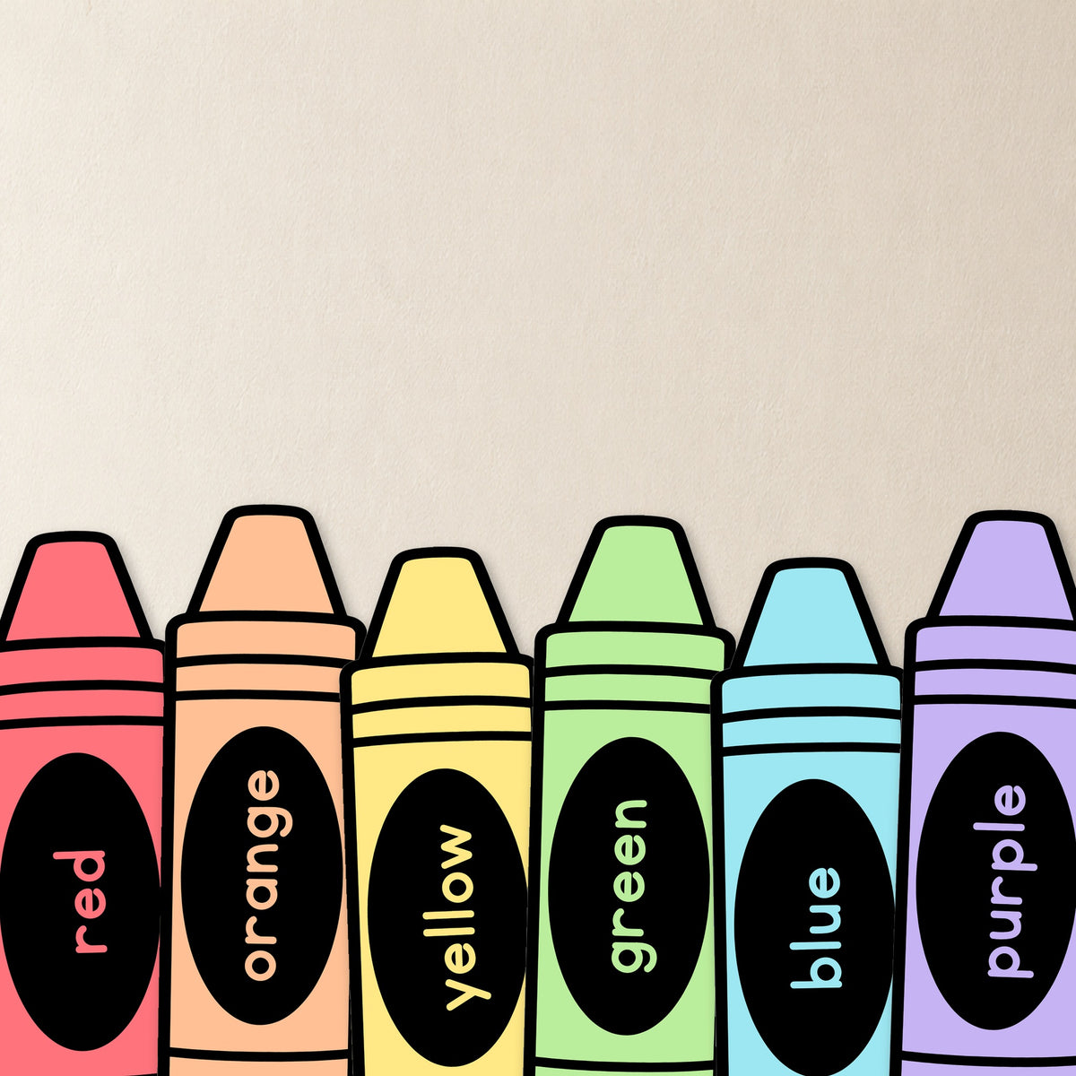 Colour Posters & Crayon Box | Gentle Classroom Decor