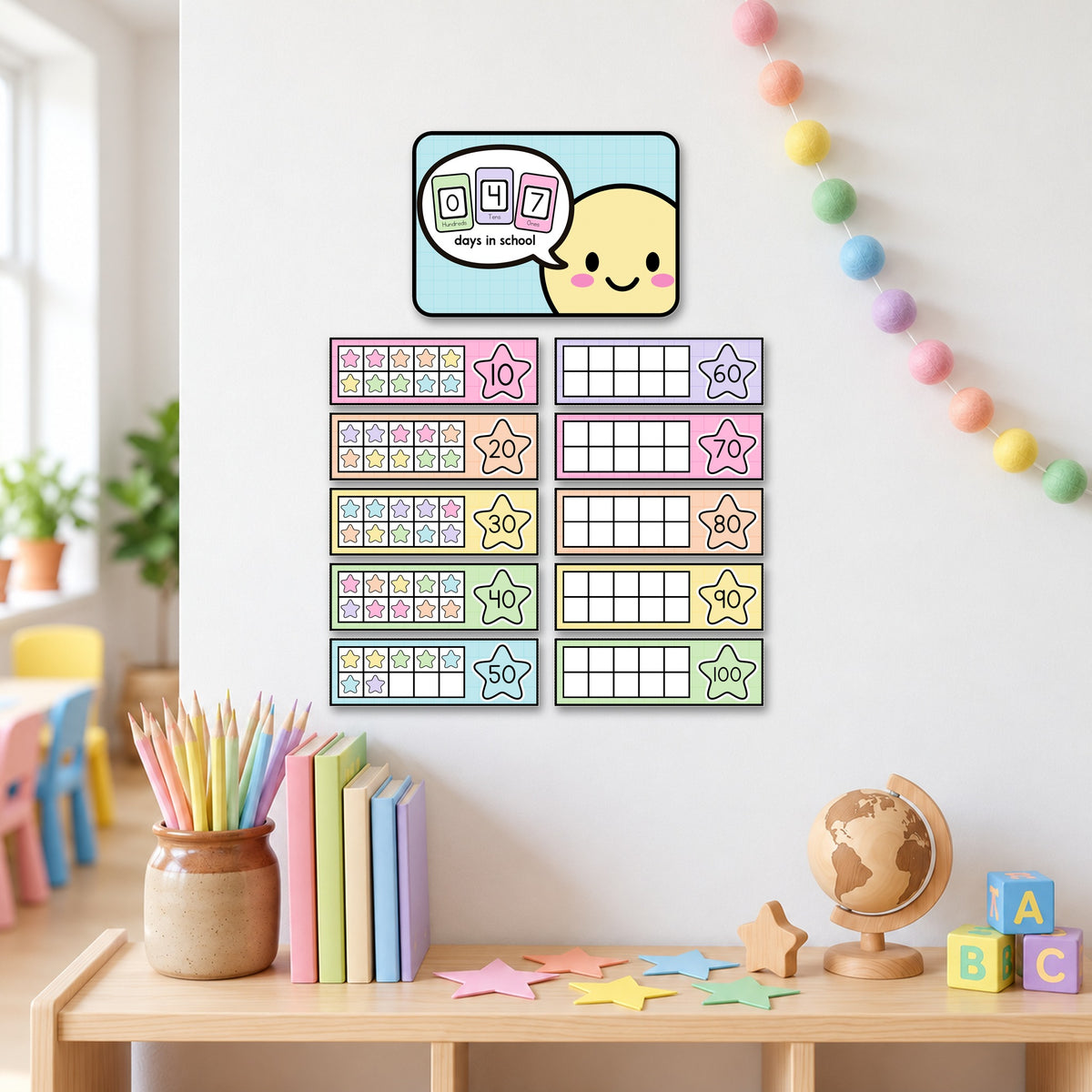 Days in School Counter | Gentle Classroom Decor