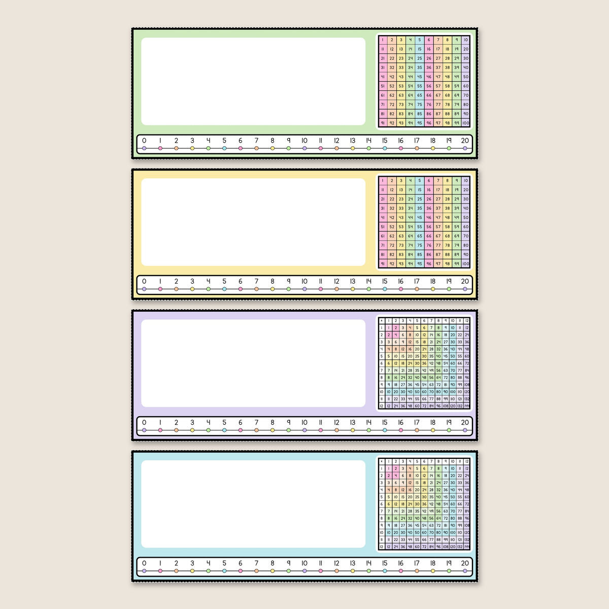 Editable Desk Plates (7 designs) | Gentle Classroom Decor