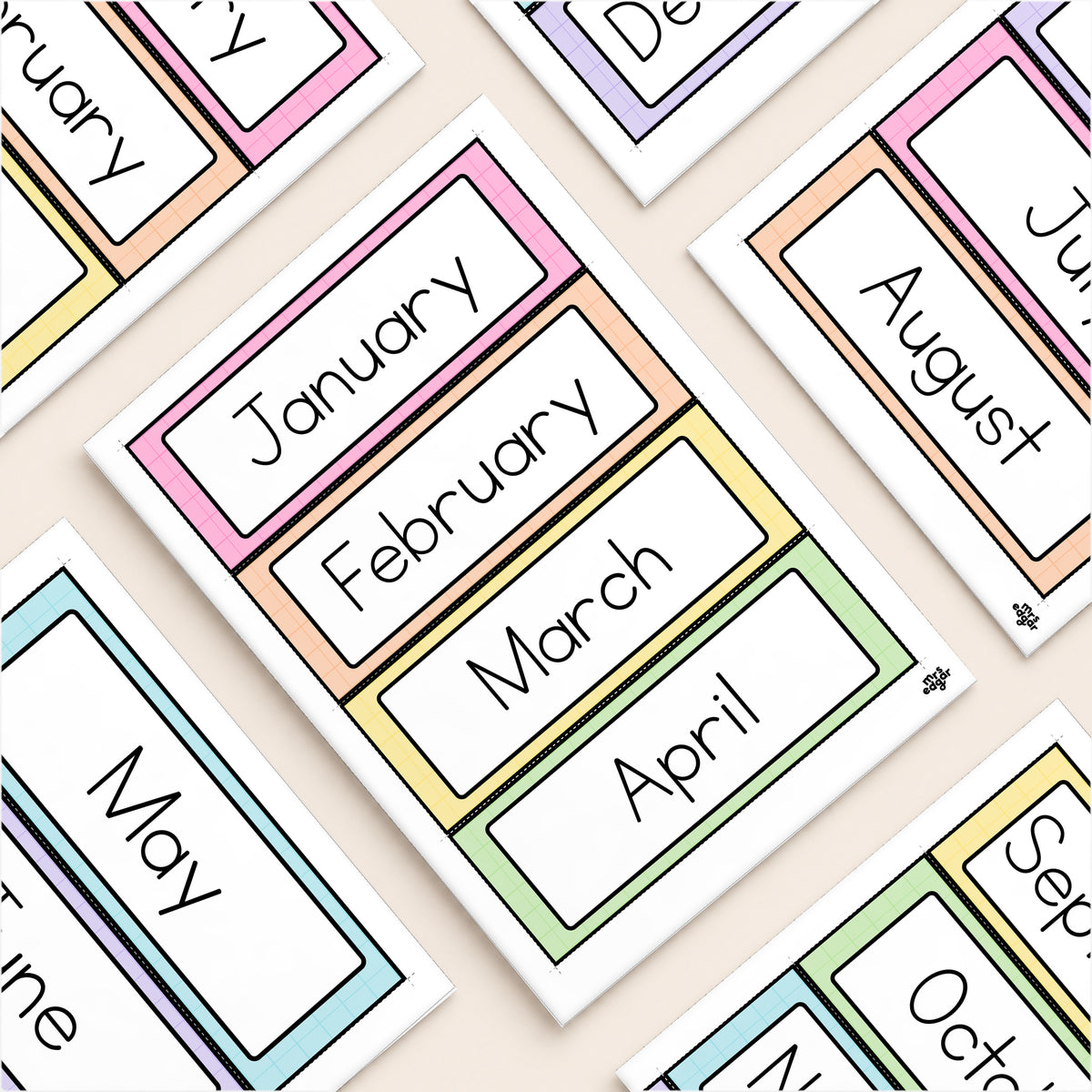 Months of the Year & Seasons | Gentle Classroom Decor