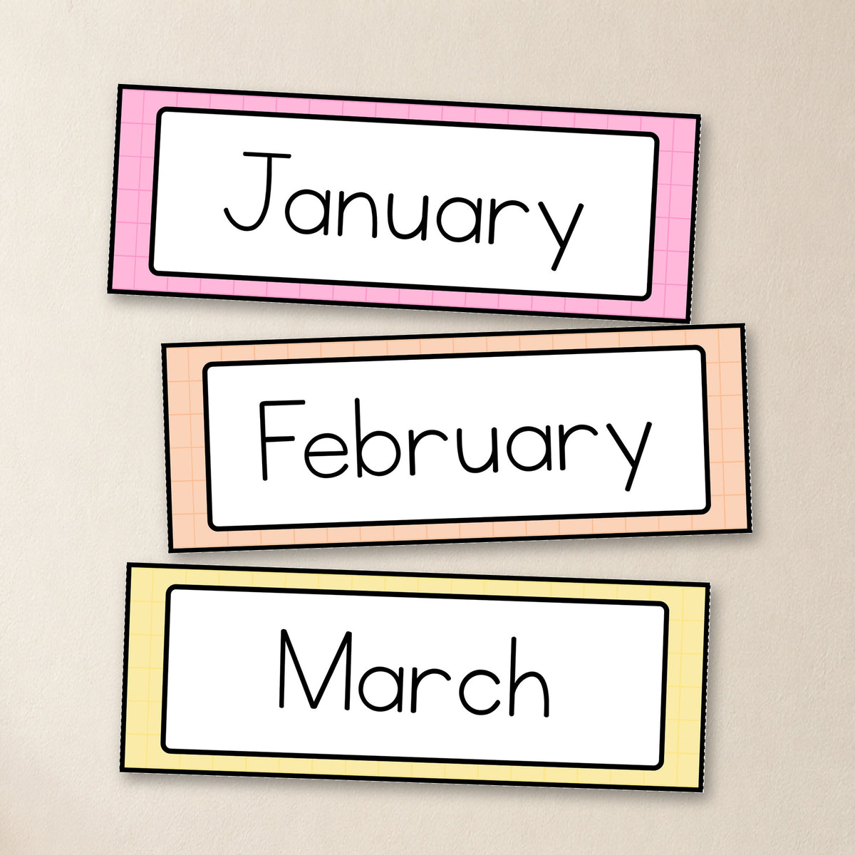 Months of the Year & Seasons | Gentle Classroom Decor