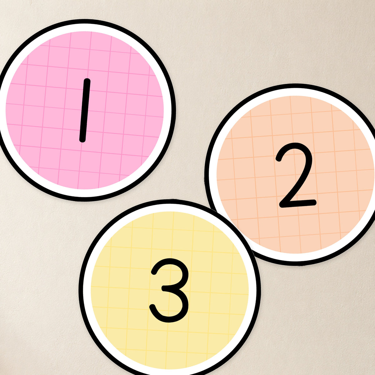 Number Circle Labels 1–100 | Gentle Classroom Decor