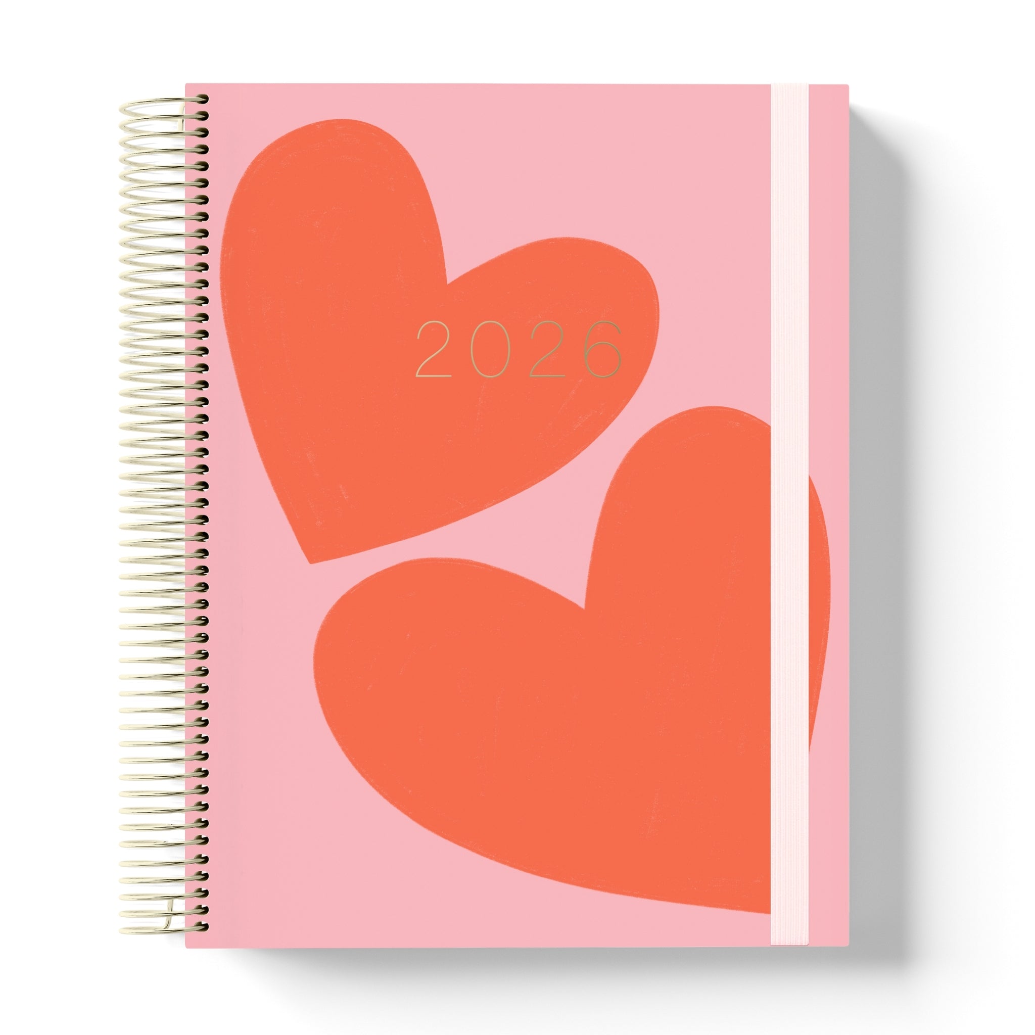 2026 Hearts Slimline Weekly Teacher Planner