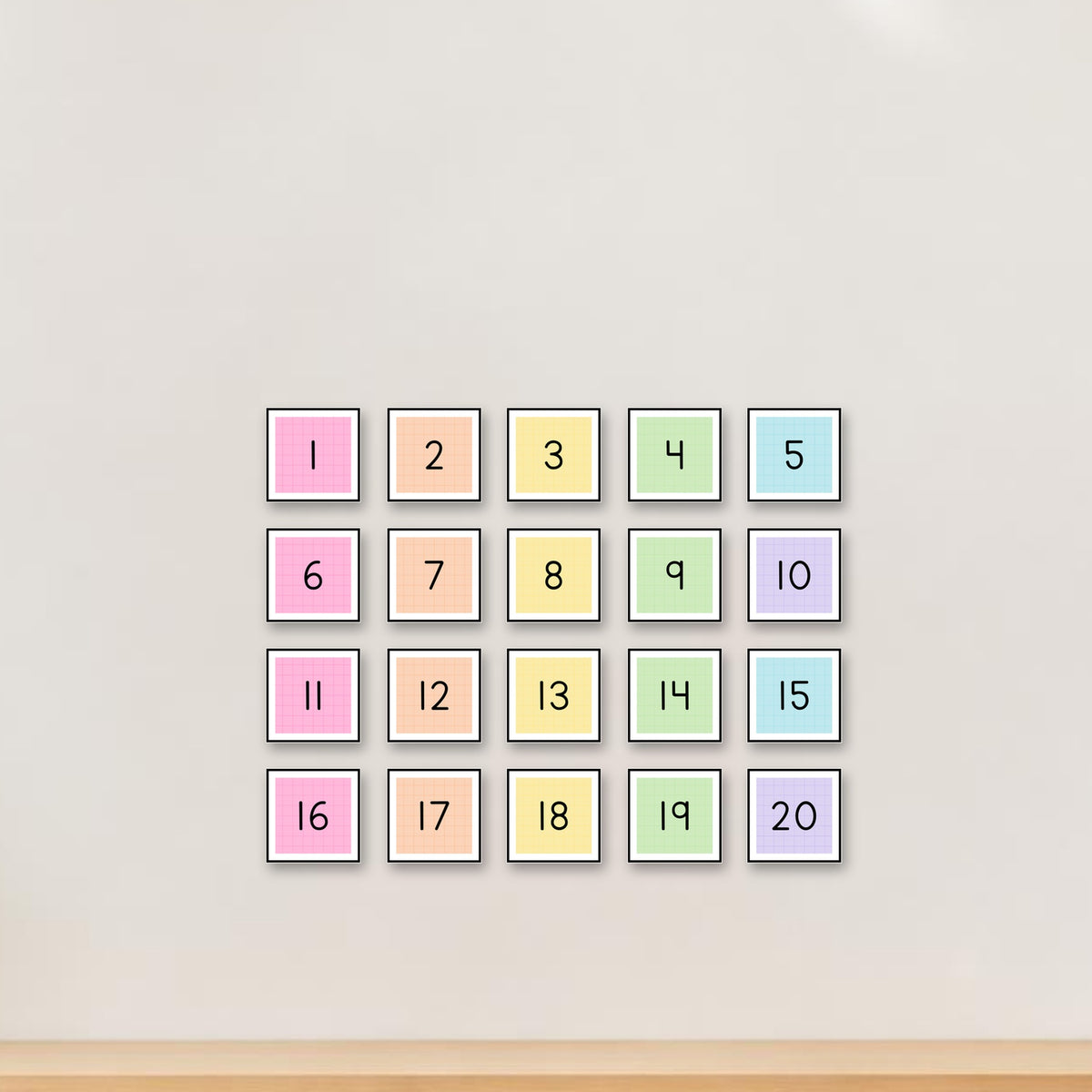 Number Square Labels 1–100 | Gentle Classroom Decor
