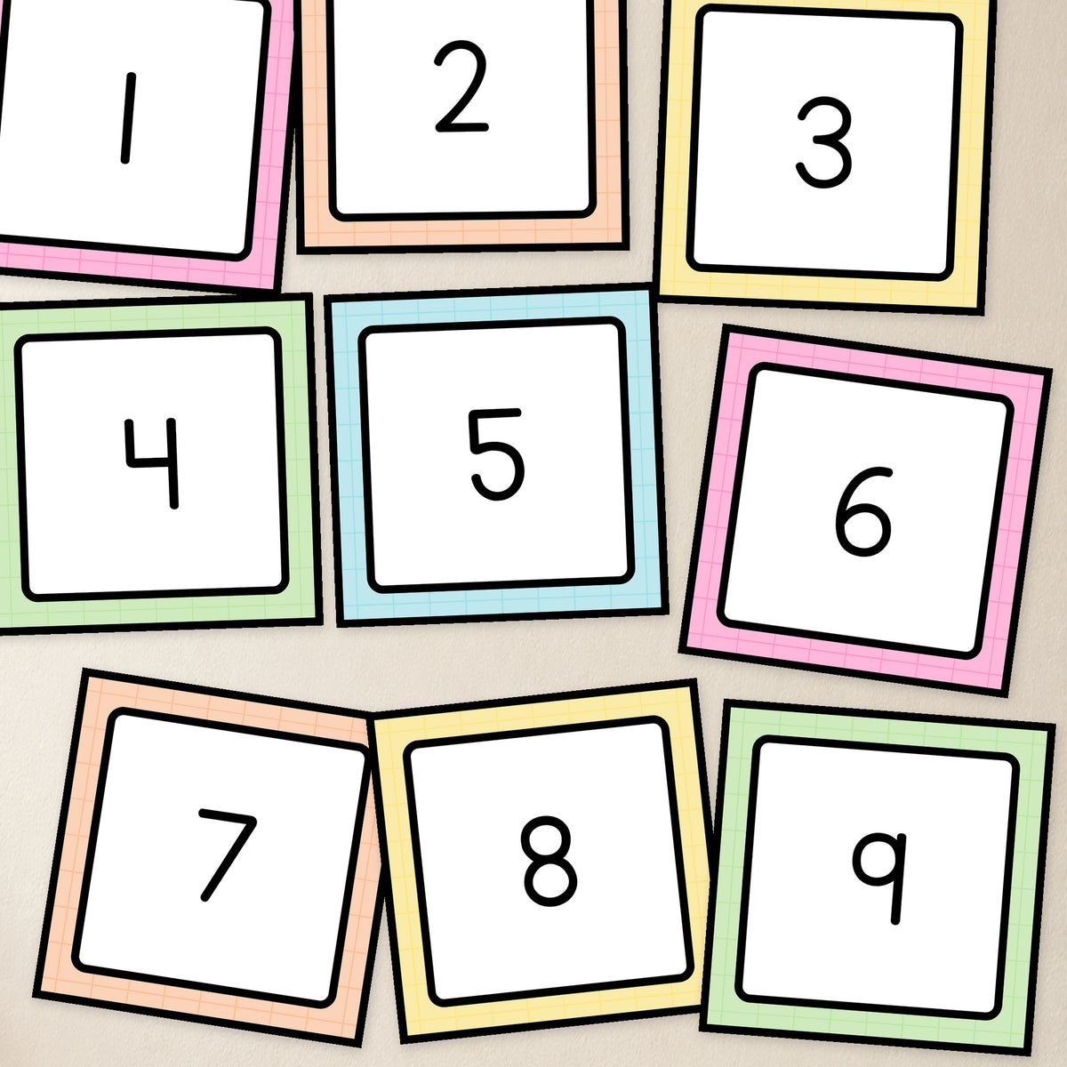 Number Square Labels 1–100 | Gentle Classroom Decor