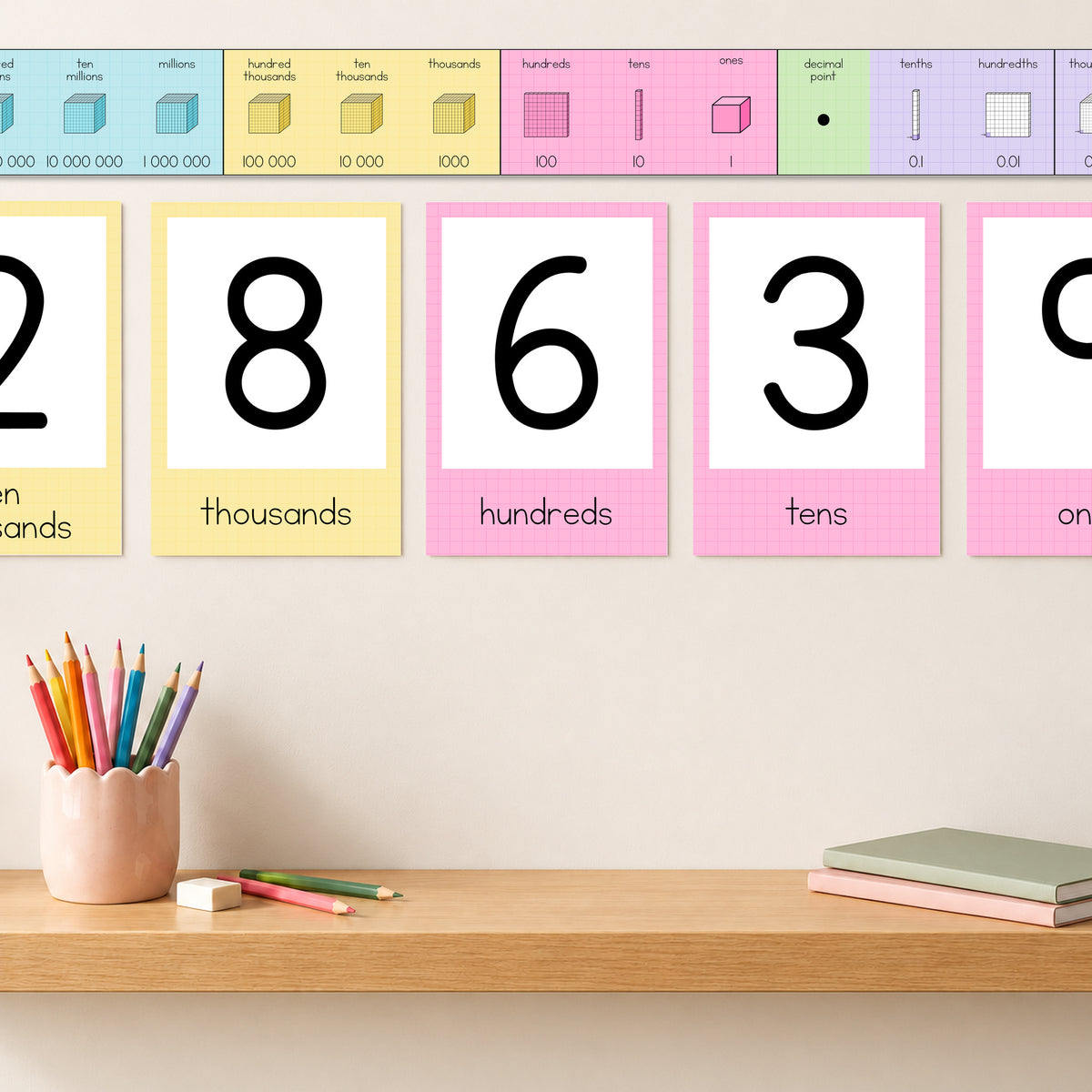 Place Value Display | Gentle Classroom Decor