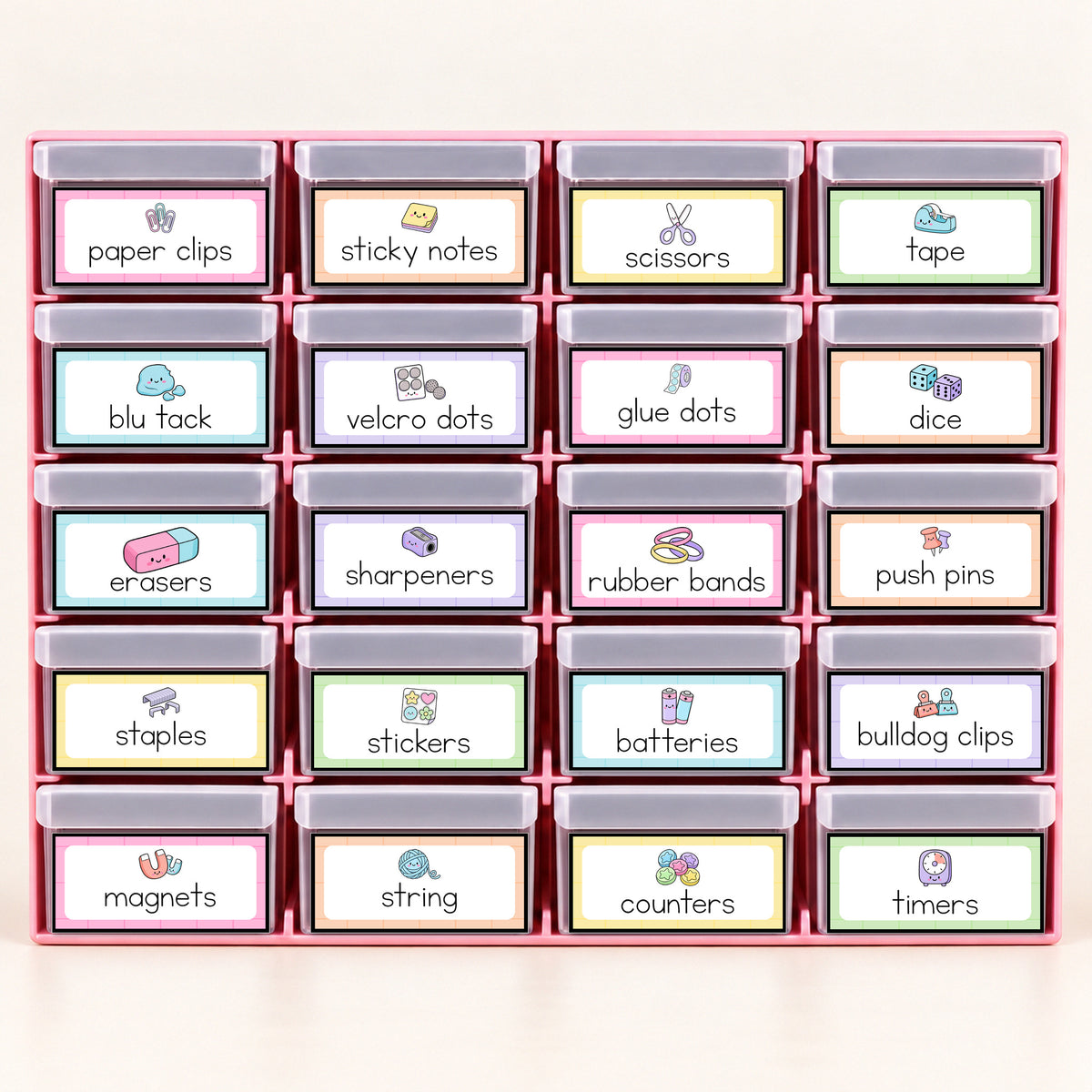 Teacher Toolbox Labels | Gentle Classroom Decor