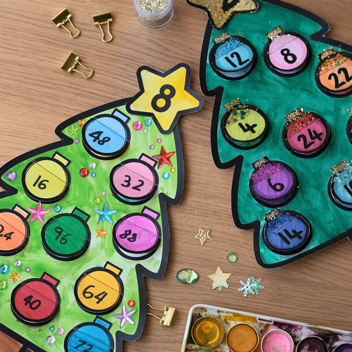 Christmas Tree Multiplication Craftivity