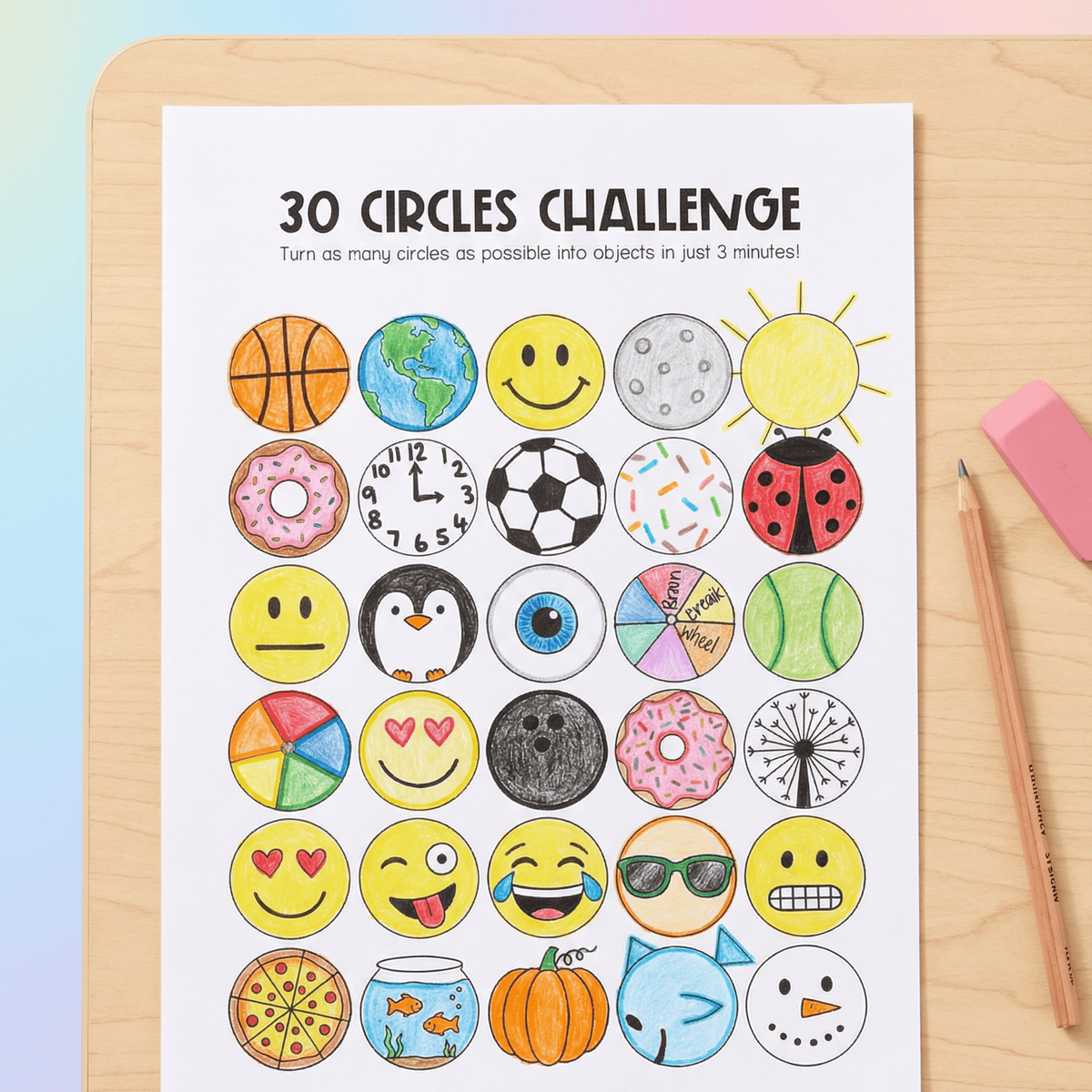 Circle Questions Fun 30 Circles Creative Thinking Challenge Primary Maths – Mrs Edgar
