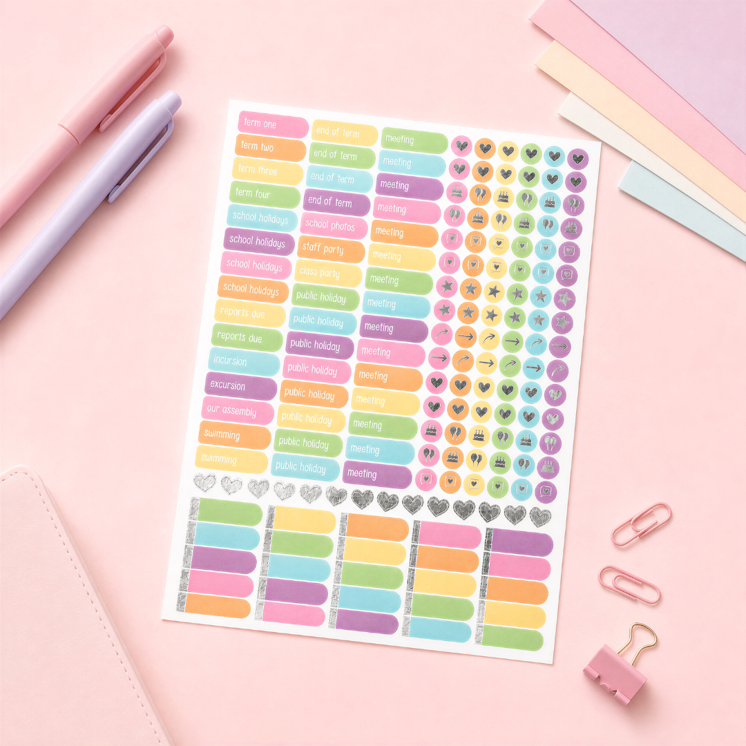 Sticker Sheets | Bright | Planner