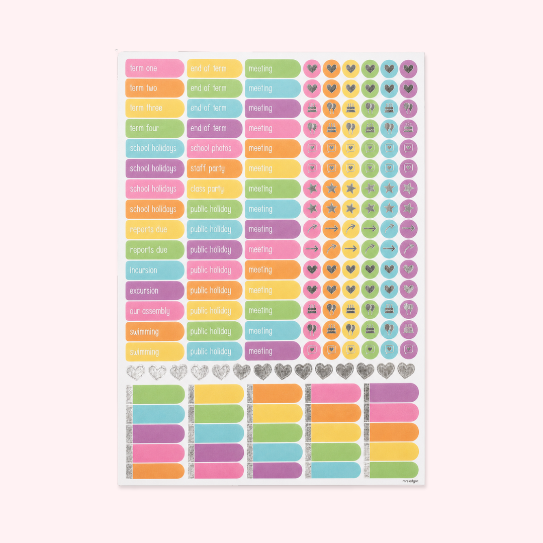 Sticker Sheets | Bright | Planner