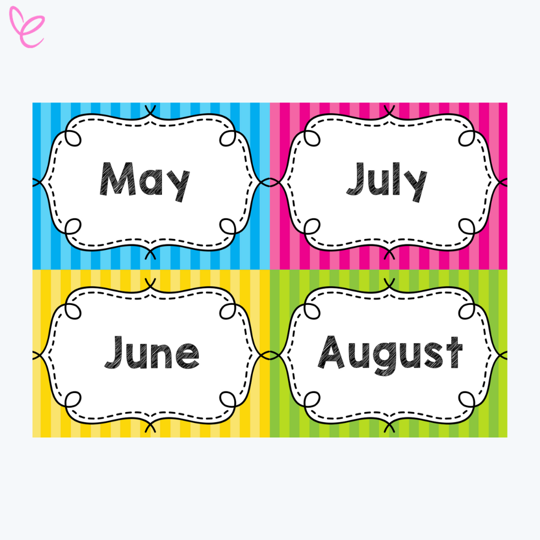 Months of the Year Posters