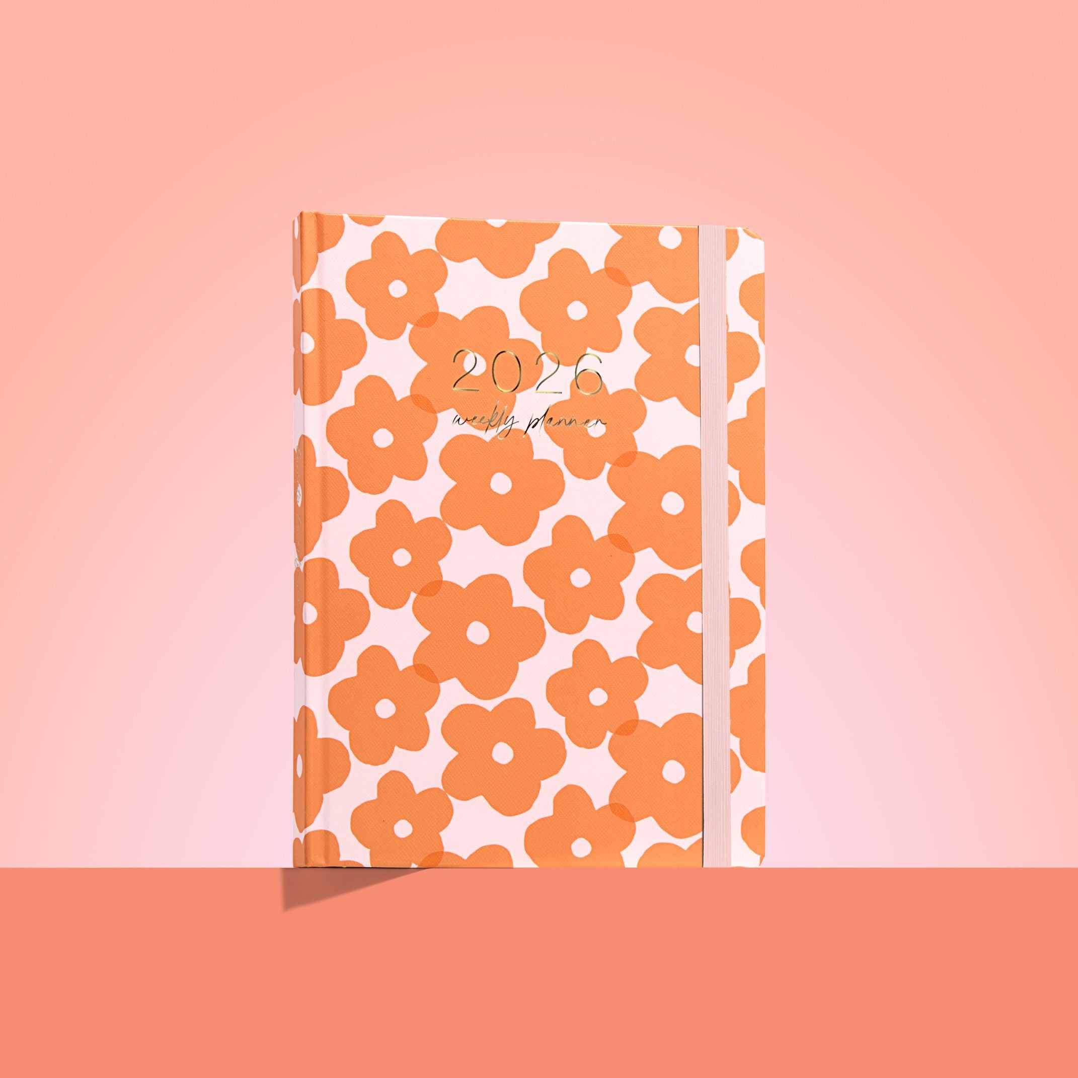 2026 Everyday Planner | Tangerine Flowers