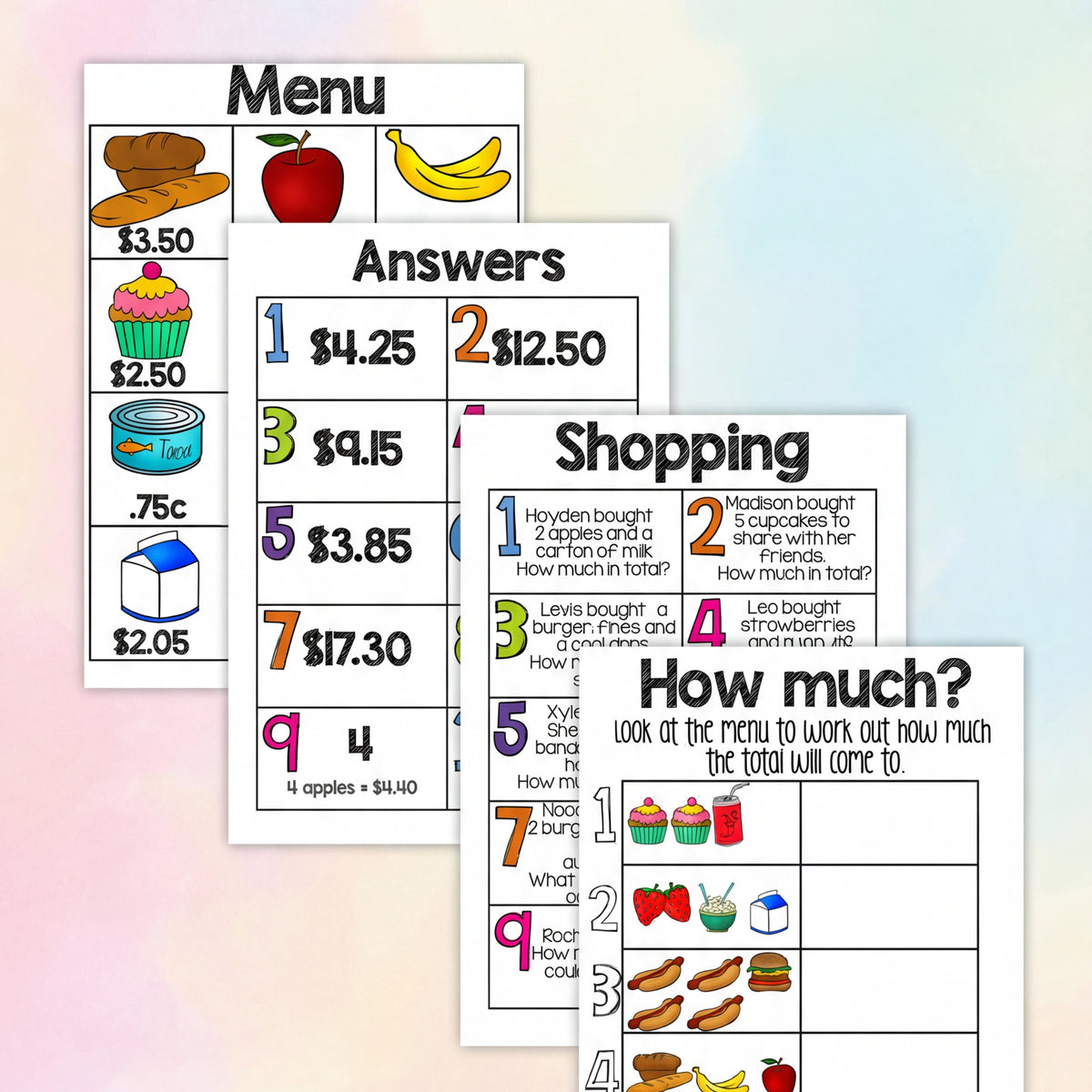 Australian Money Bundle: Year 3 – Mrs Edgar