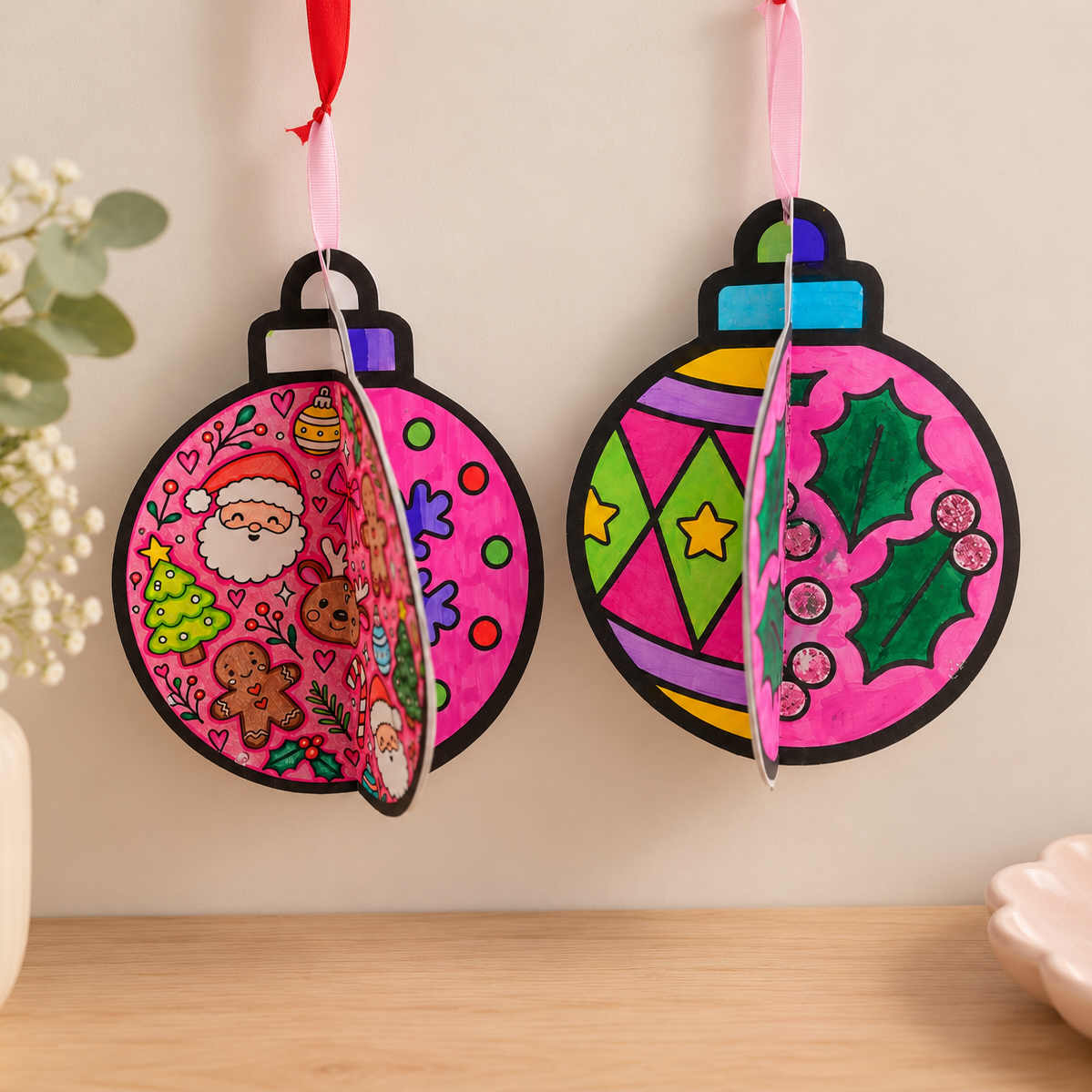 Christmas Bauble Craft | Complete Pack (18 designs + 3D ornaments)
