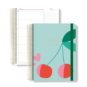 2026 Mint Cherries Daily Duo Teacher Planner