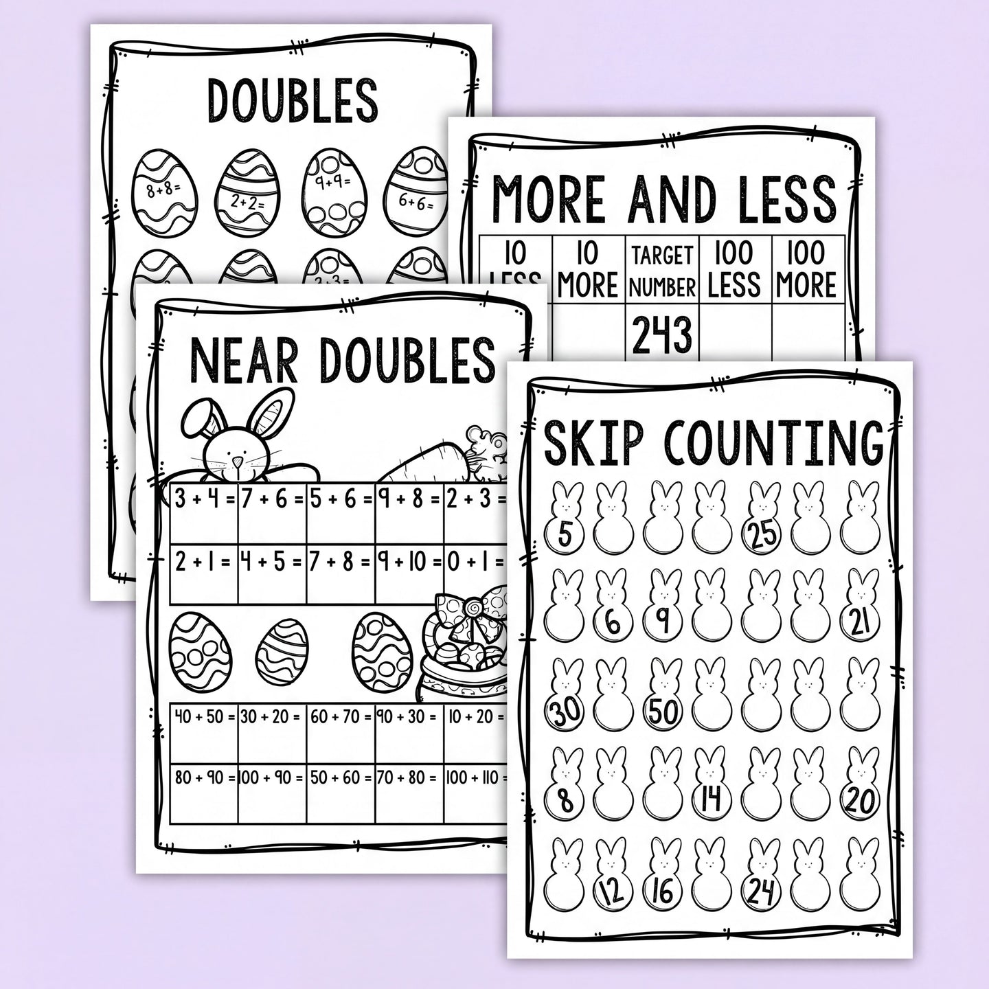 Grade 1 & 2 Easter Maths Worksheets Maths – Mrs Edgar