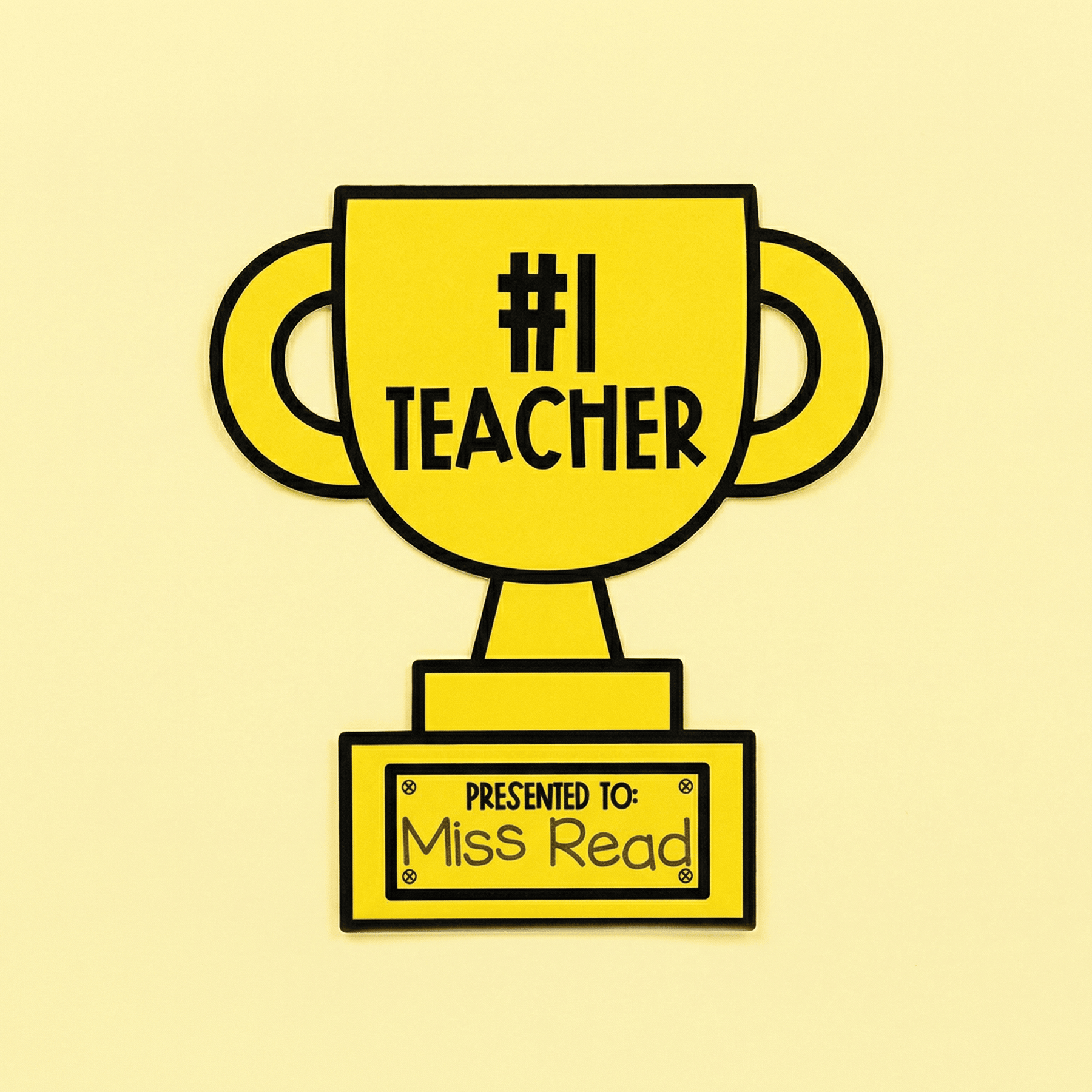World Teachers' Day Trophy – Mrs Edgar