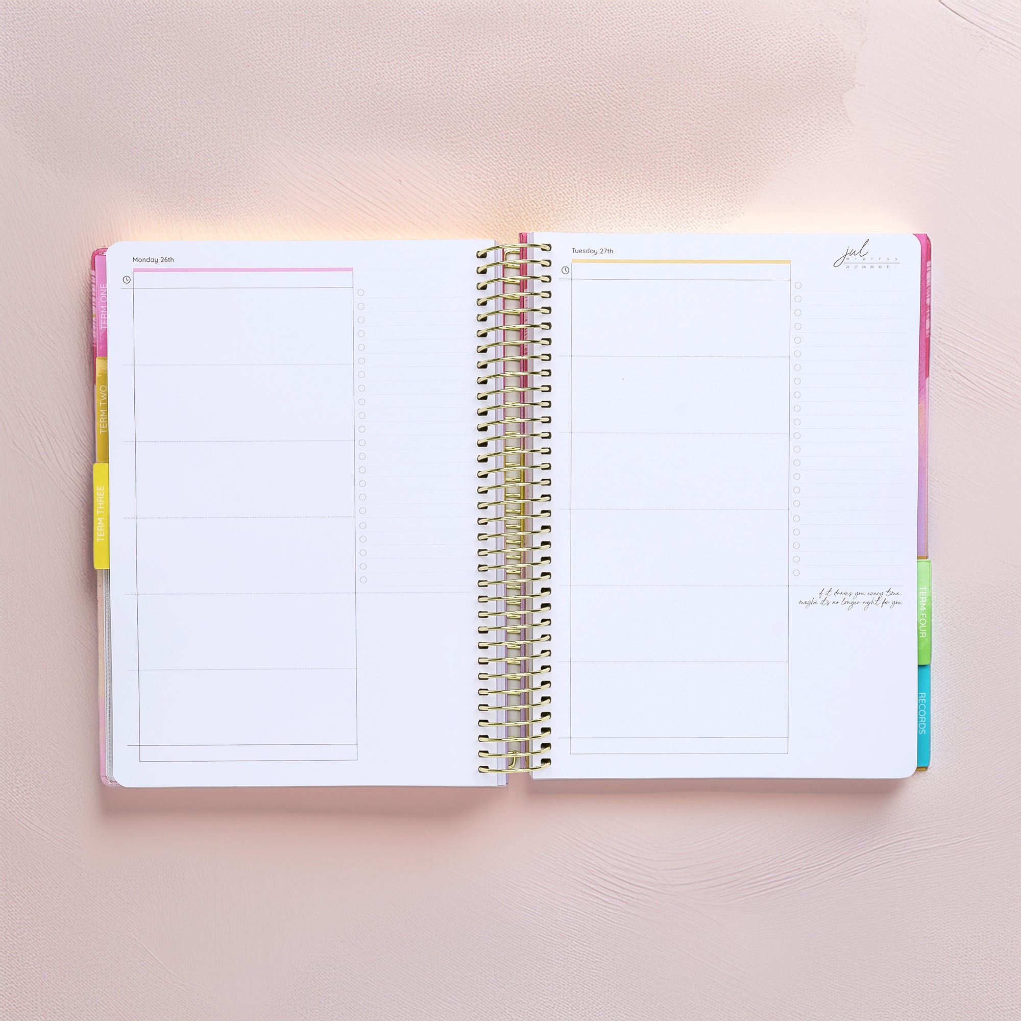 2027 Sunburst Sky Daily Teacher Planner | Pre-order