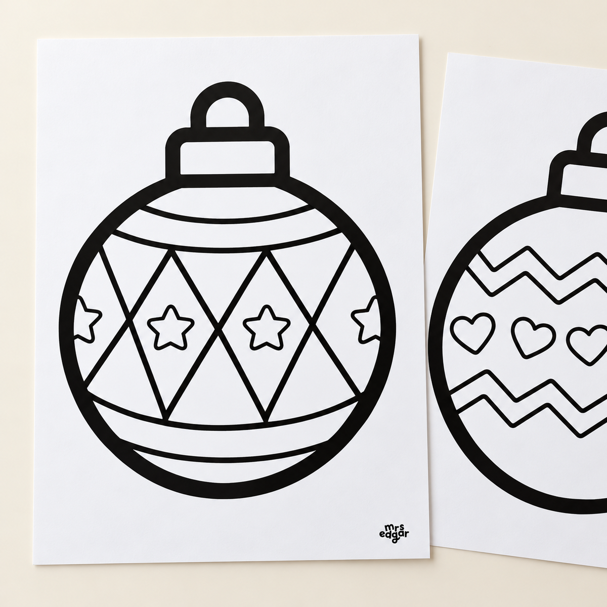 Christmas Bauble Craft | Complete Pack (18 designs + 3D ornaments)