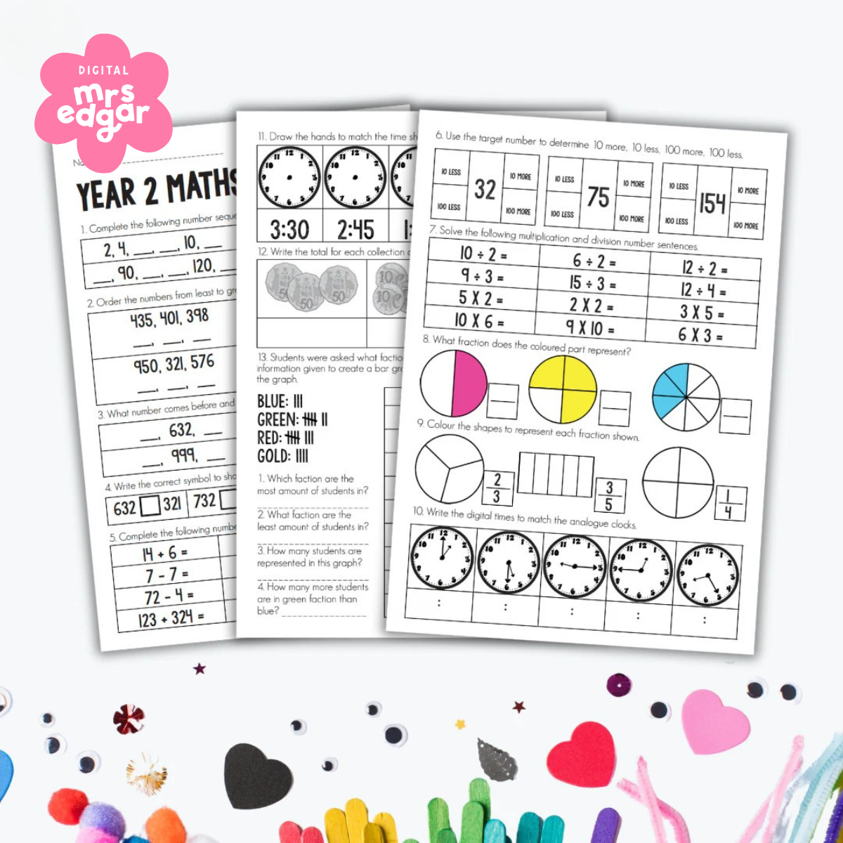 Year 2 Mathematics Assessment โ Mrs Edgar