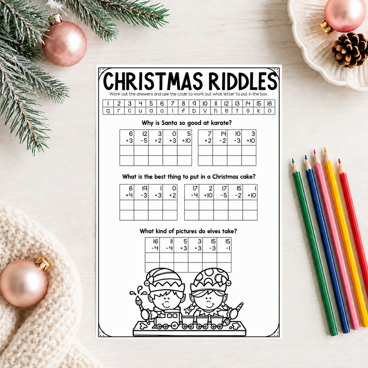 30 Christmas Riddles Year 1