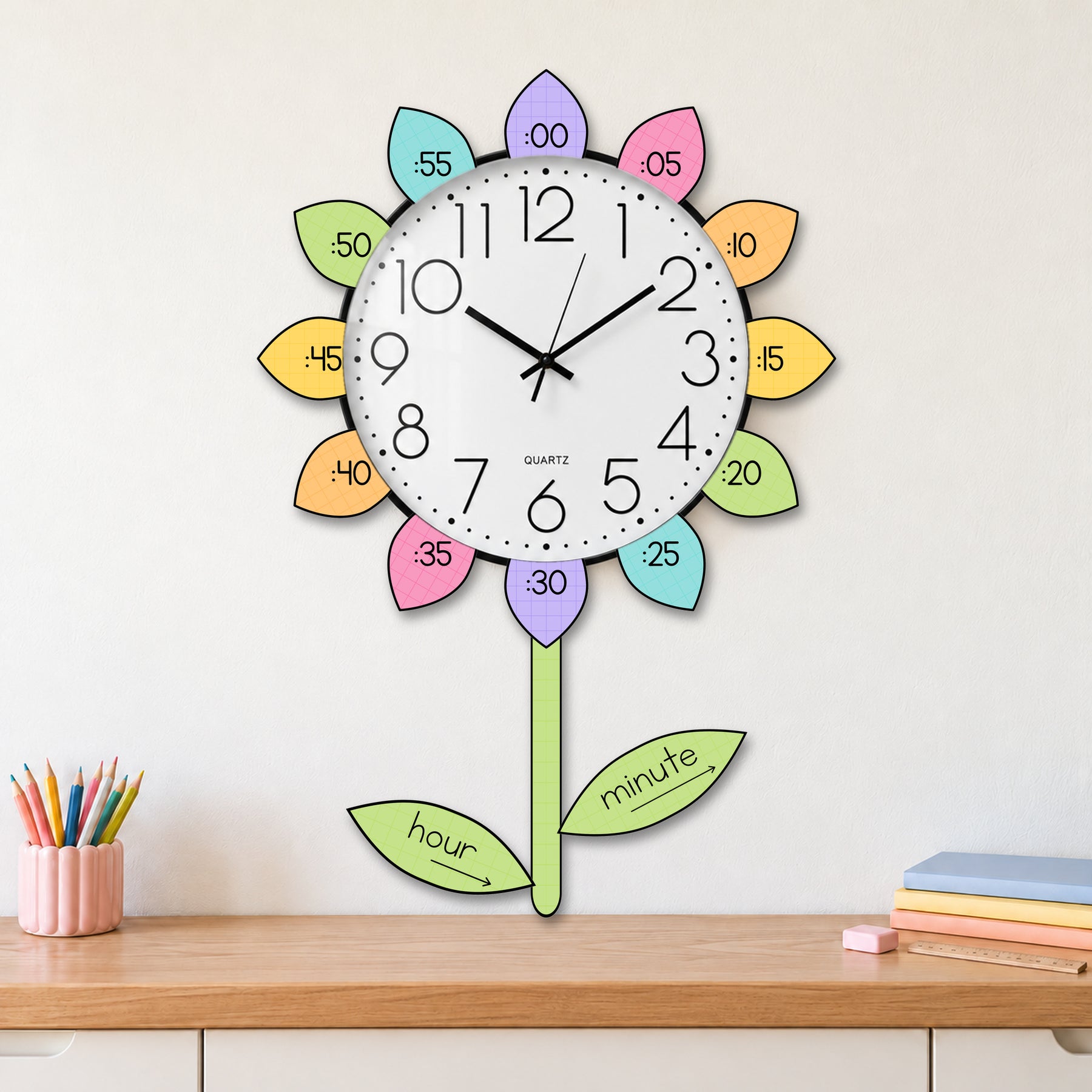 Printable Clock Numbers for the Classroom | Bright Classroom Decor ...