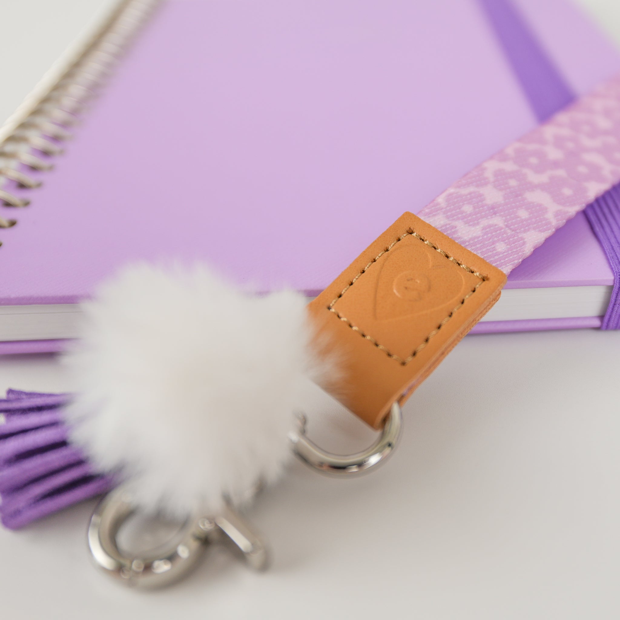 Lilac Flowers Teacher Lanyard | Mrs Edgar