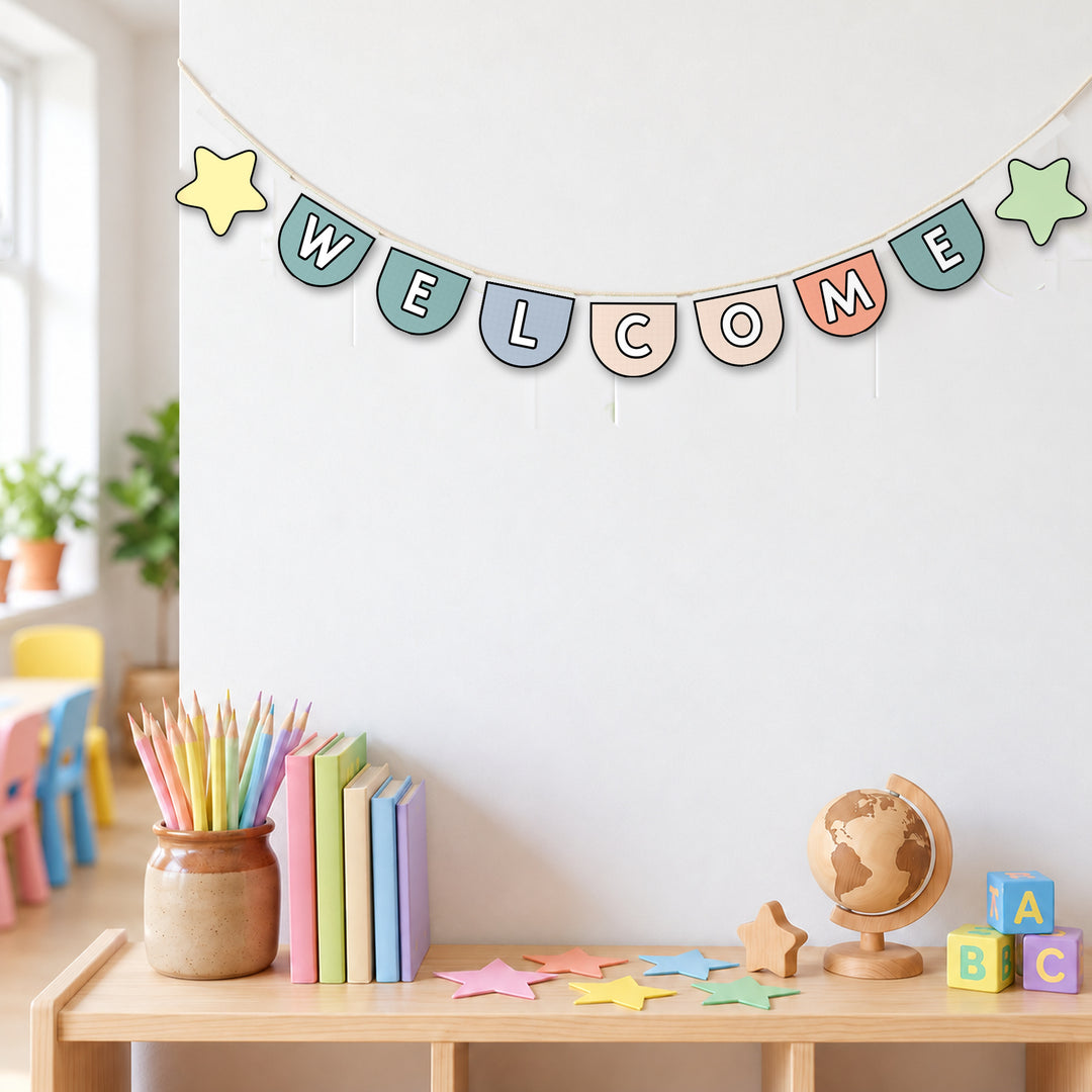 Bunting: Alphabet, Numbers & Editable | Coastal Classroom Decor – Mrs Edgar