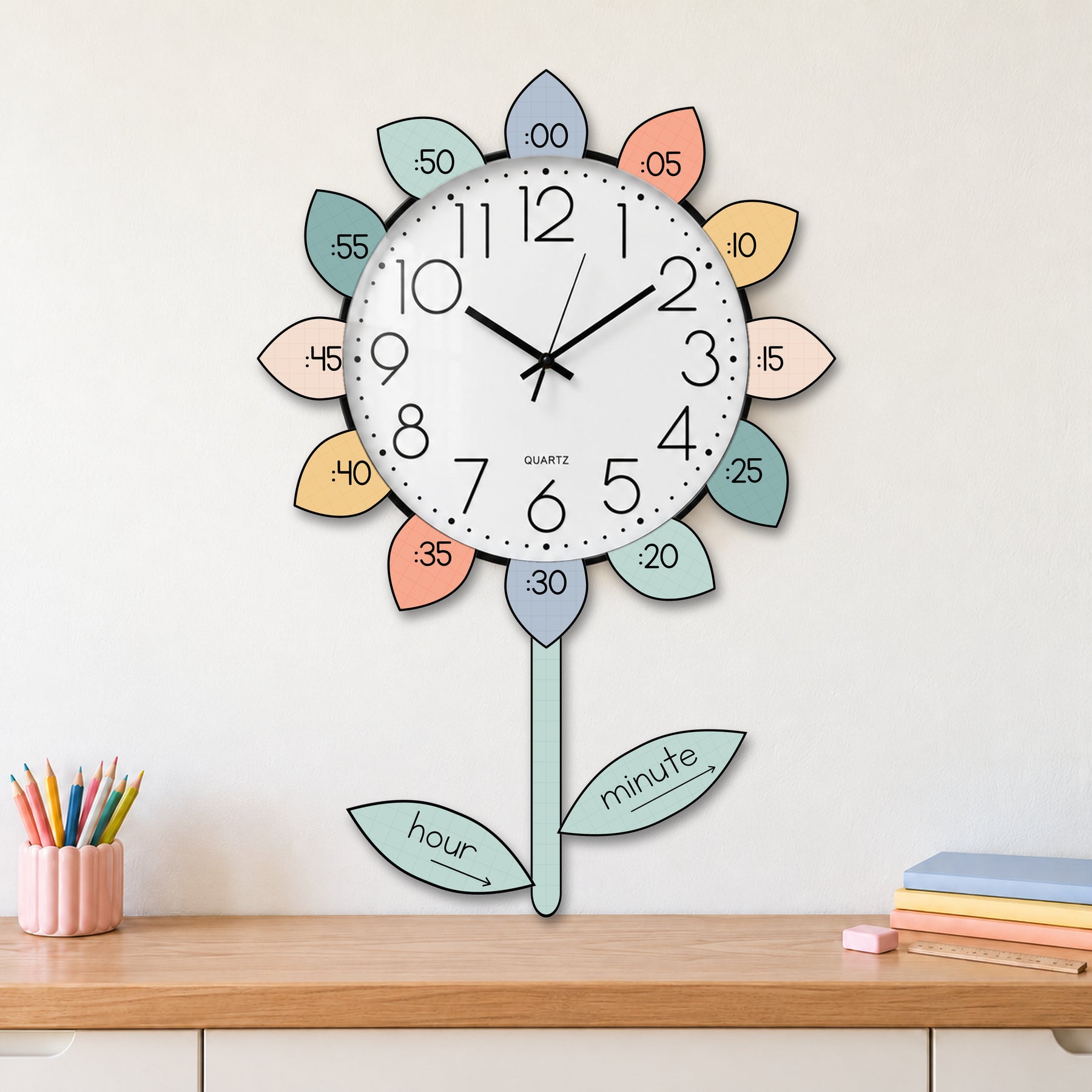 Printable Clock Numbers for the Classroom | Coastal Classroom Decor ...