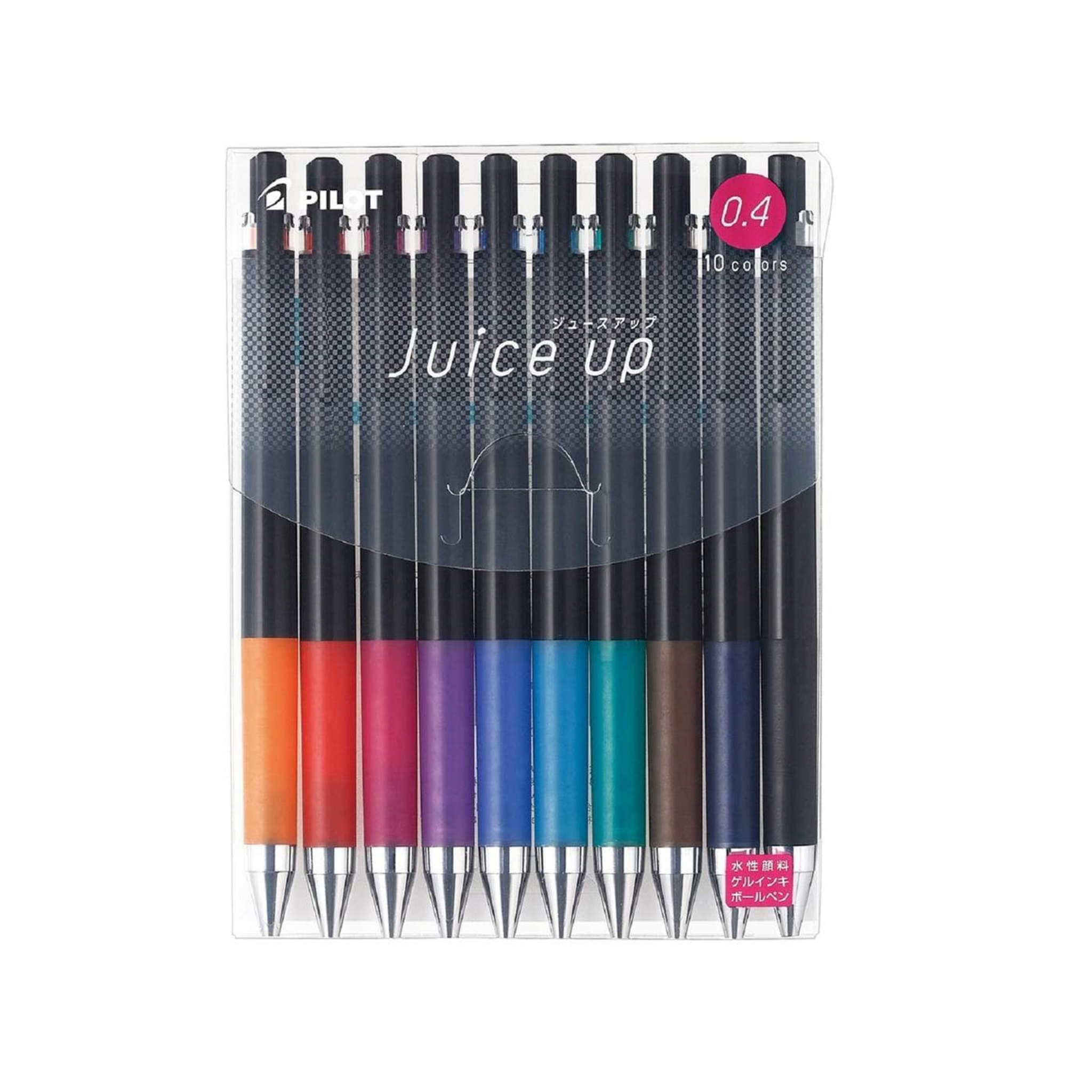Teacher gel pens 10 pack Pilot Juice Up 0.4 fine tip, smooth writing teacher pens in assorted colours for classroom notes and marking