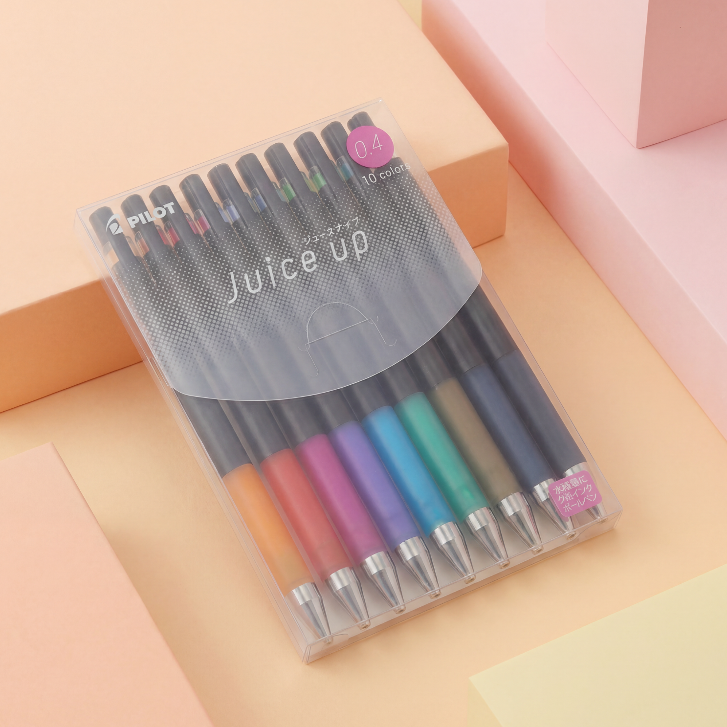 Teacher gel pens set displayed on pastel background, fine tip coloured pens ideal for classroom organisation, note-taking and creative teaching activities