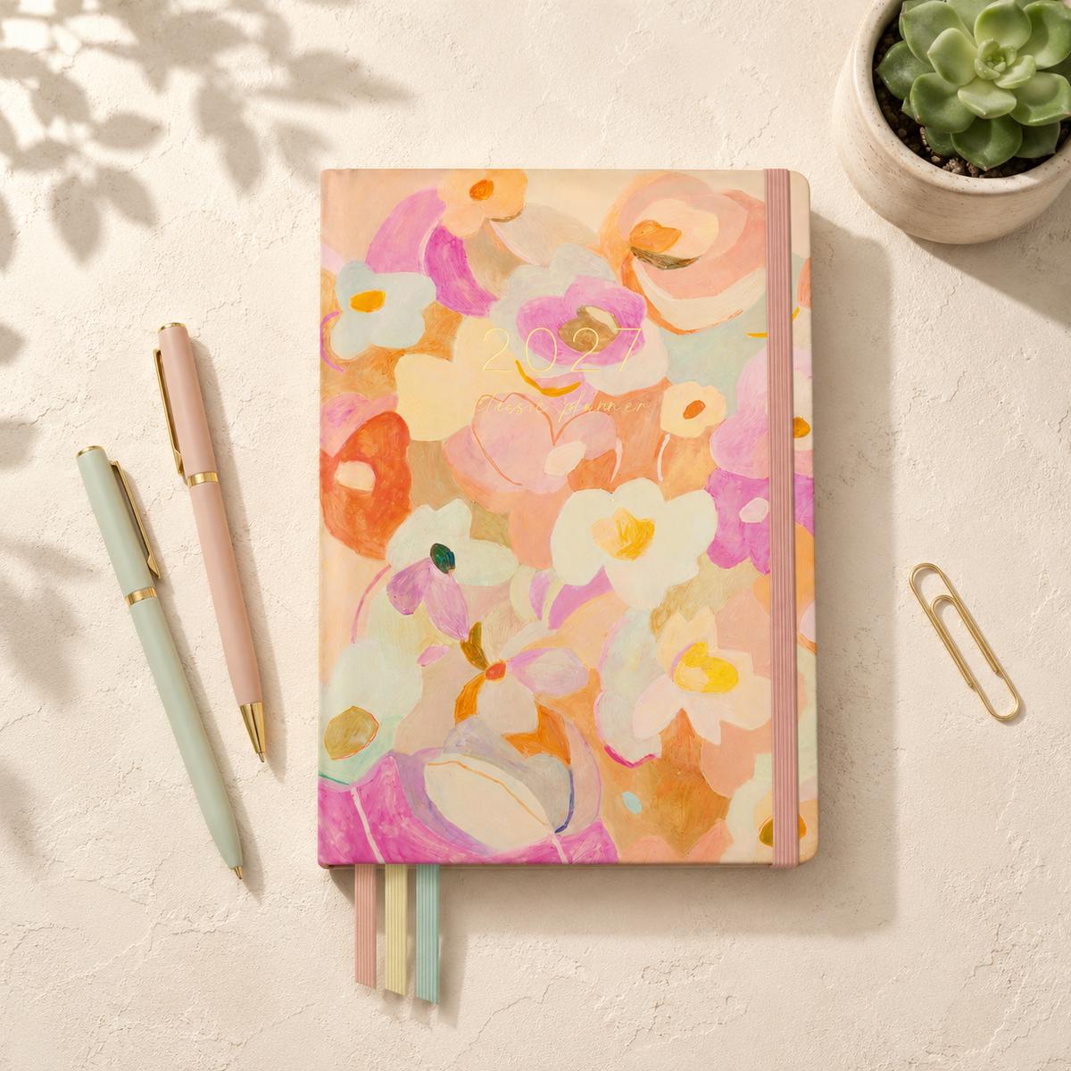 2027 Love Fool Classic Weekly Teacher Planner styled lifestyle scene
