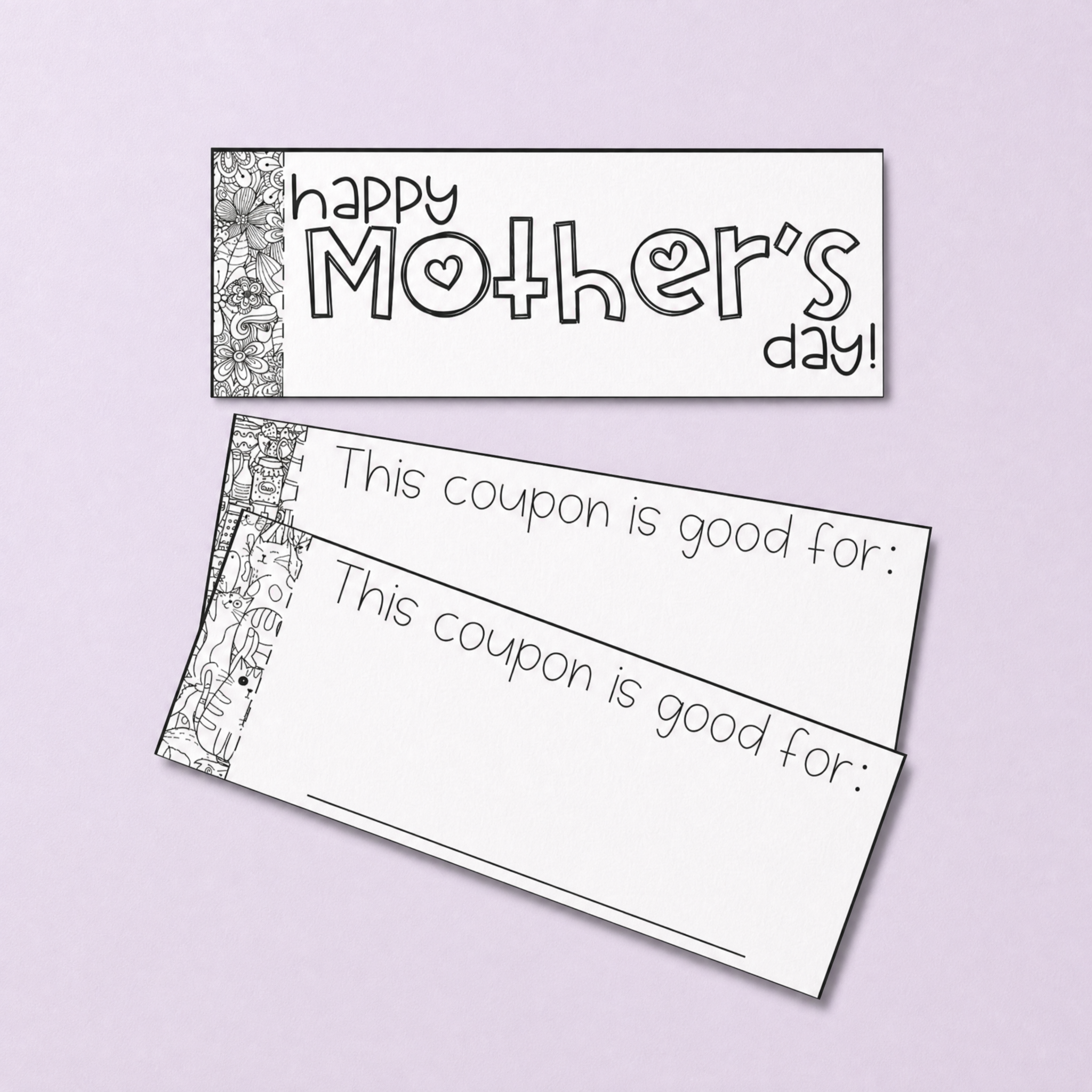 Printable Mother’s Day coupon book activity perfect for preschool, kindergarten, and primary students to create thoughtful handmade gifts for Mum, Grandma, or a special caregiver. Includes editable-style coupon templates where children can write kind acts, helpful jobs, or special treats to gift for Mother’s Day. Great for writing activities, fine motor practice, classroom crafts, homeschool learning, SEL lessons, and personalised keepsake gifts. Ideal for Mother’s Day celebrations, bulletin board displays