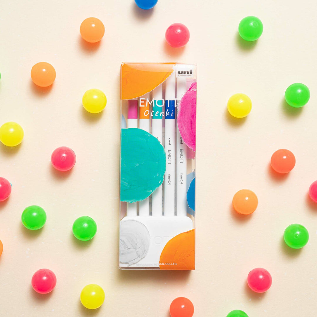 Uni Emott Fineliner | Candy Pop 5 Colour Set