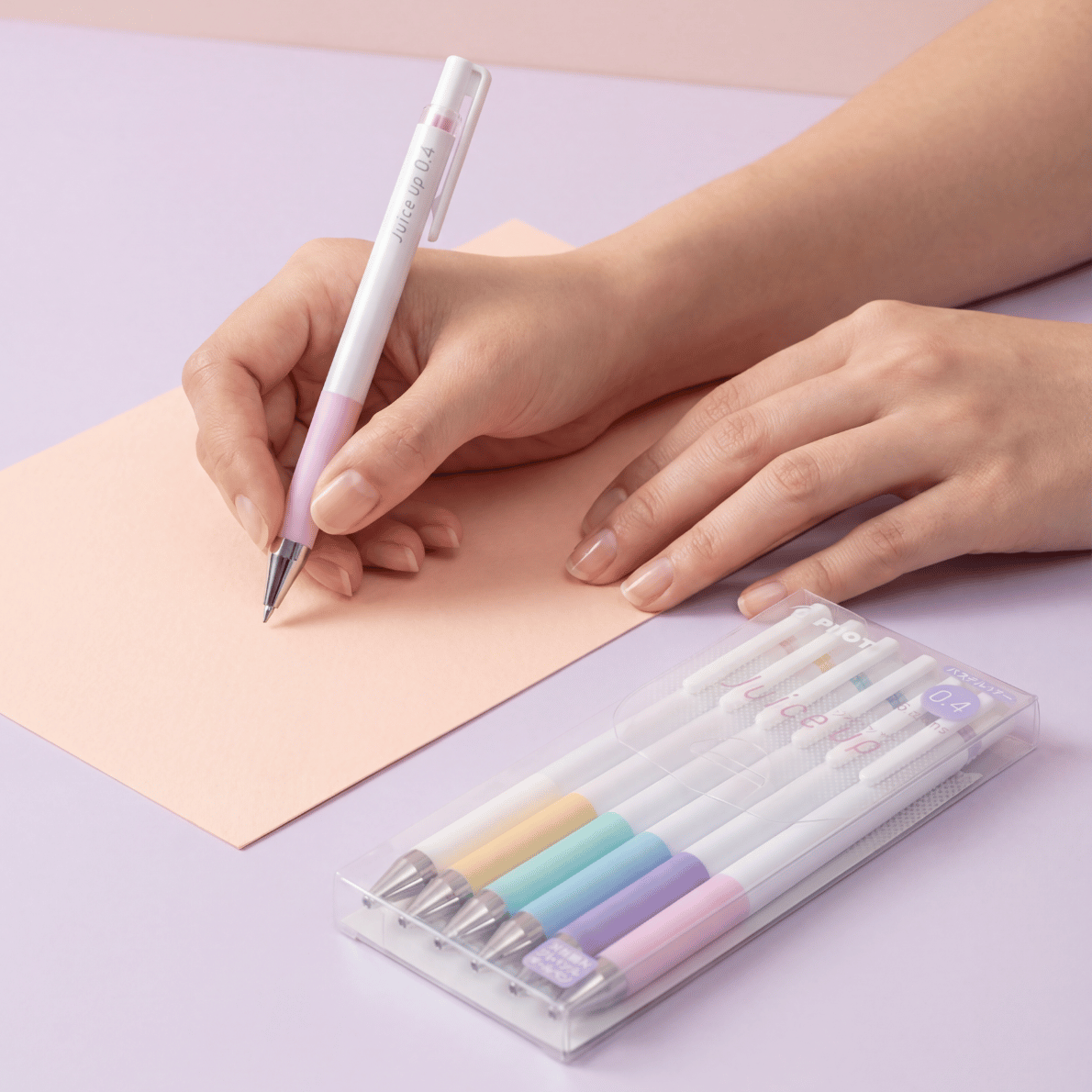 Teacher using pastel gel pen for neat writing and lesson planning, soft colour teacher pens ideal for classroom organisation and notes