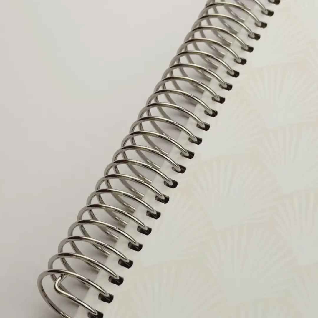 2027 planner video with shell artwork design