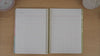 Neutrals teacher planner records pages shown in a flip-through