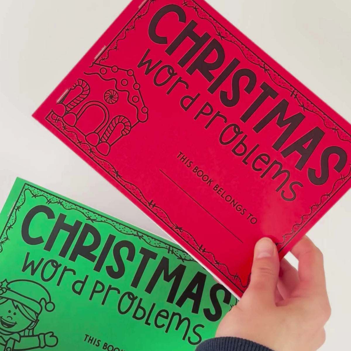Flick-through video of the 25 Christmas Word Problems Foundation pack.