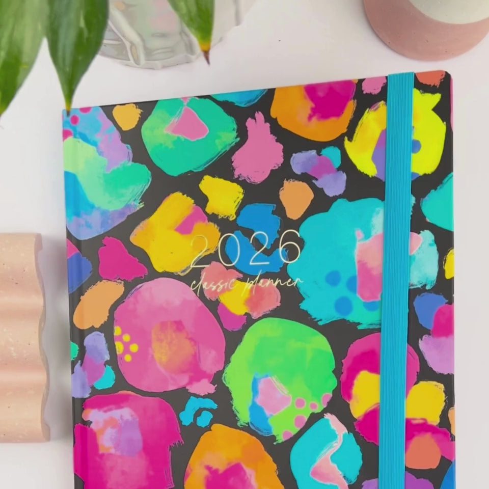 2026 Rainbow Leopard Classic Weekly Teacher Planner