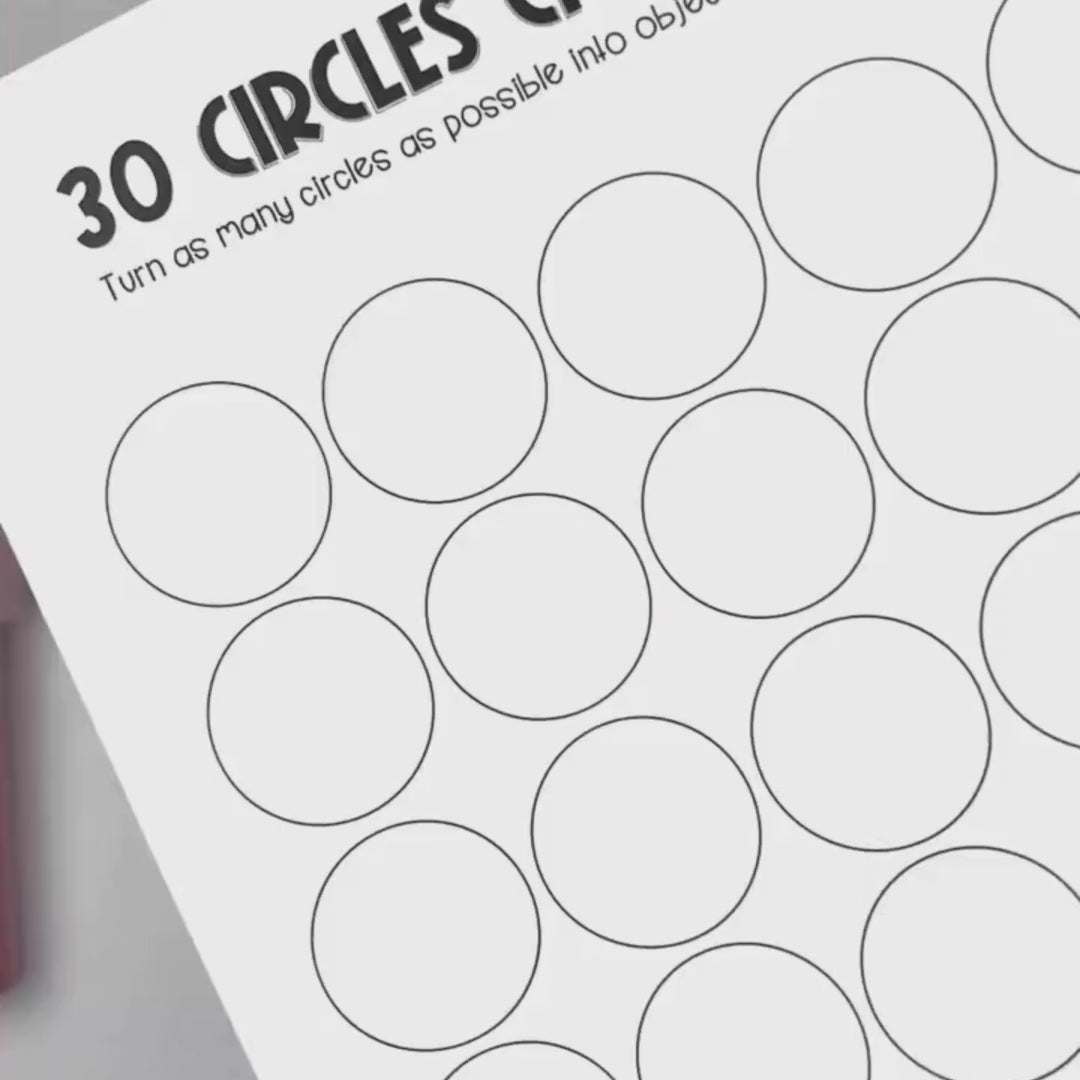30 Circles Creative Thinking Challenge - Mrs Edgar