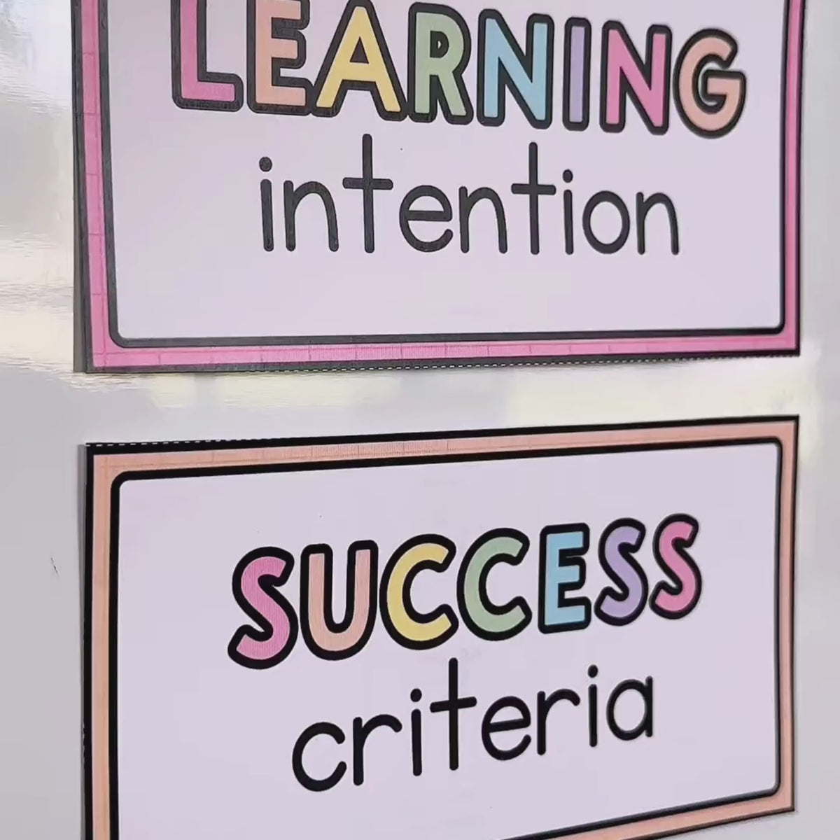 Learning Intention & Success Criteria Signs | Gentle Classroom Decor