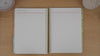 Neutrals teacher planner professional learning pages shown in a flip-through