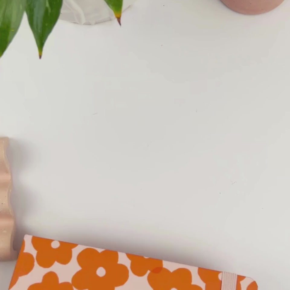 2026 Tangerine Flowers Classic Weekly Teacher Planner