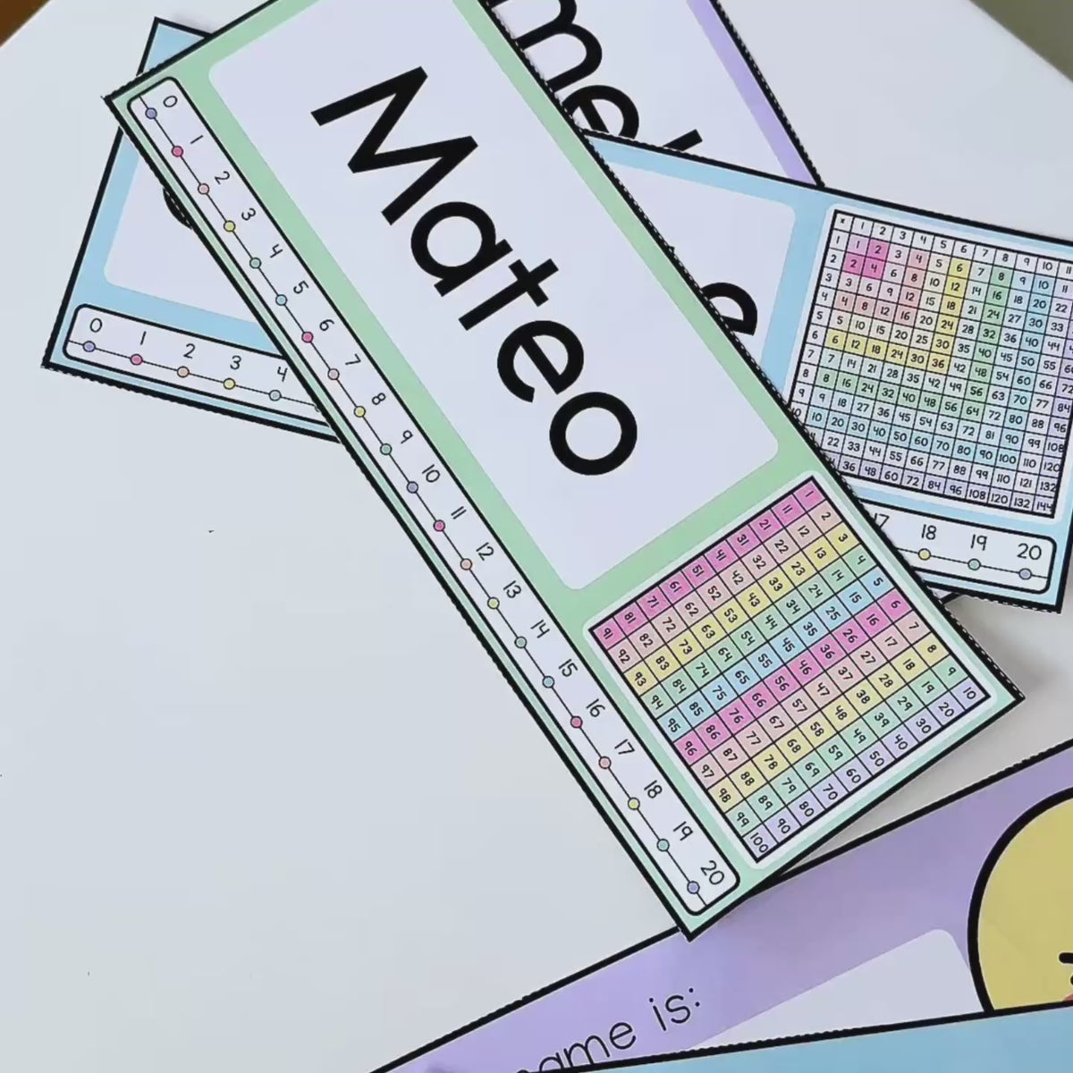 Editable Desk Plates (7 designs) | Gentle Classroom Decor