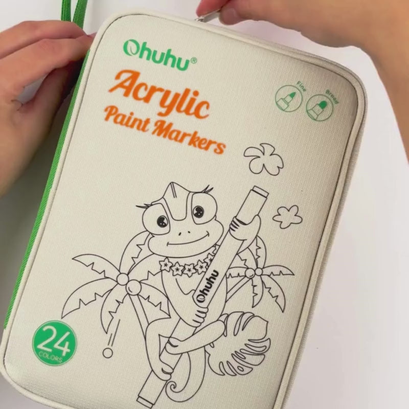 Ohuhu Acrylic Markers 24 Colours | 48 Pack